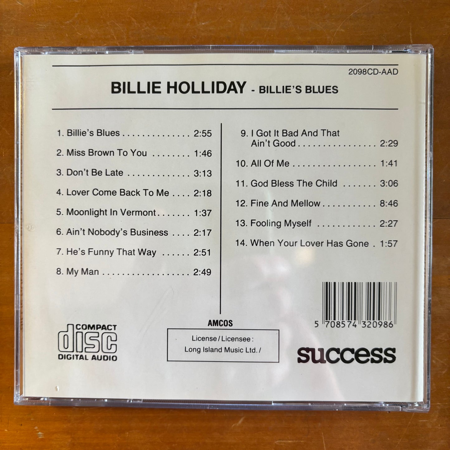 Billie Holiday - Billie's Blues(CD)