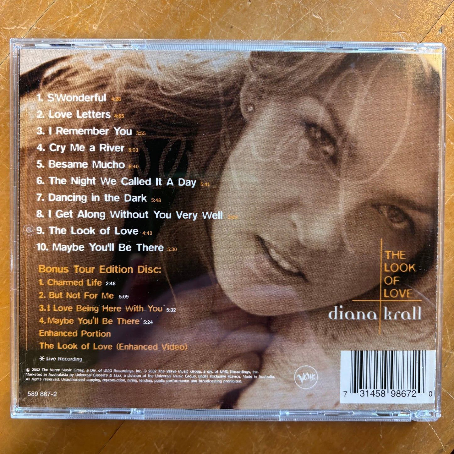 Diana Krall - The Look Of Love (AU tour 2xCD)