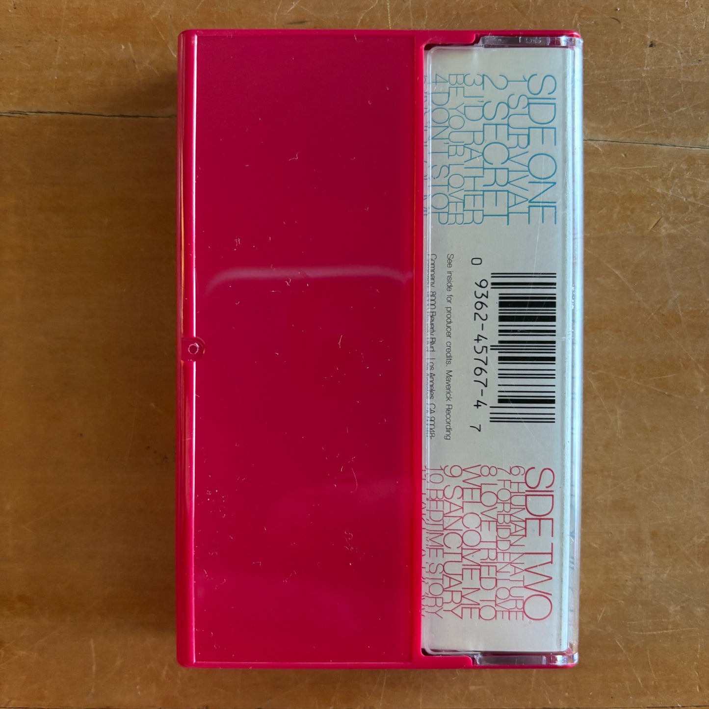 Madonna - Bedtime Stories (cassette)