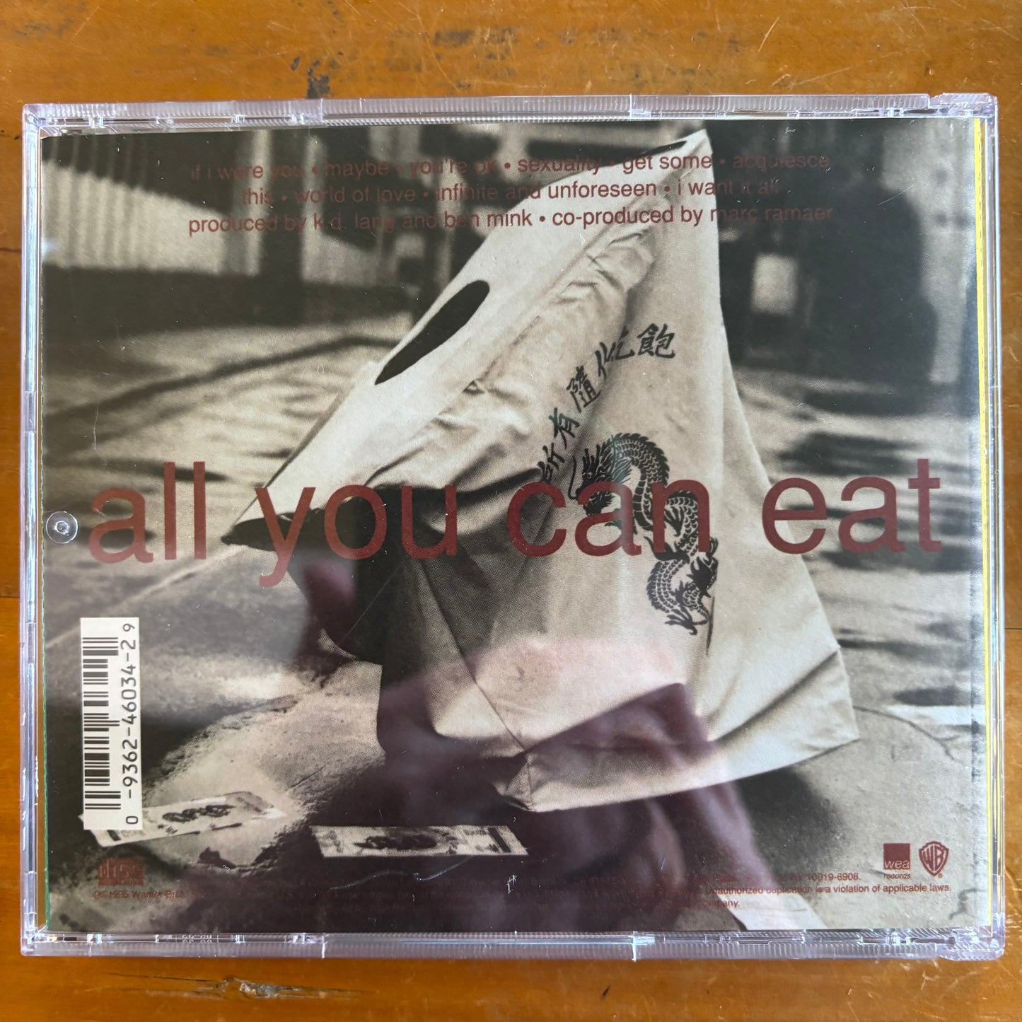 k.d. lang - All You Can Eat (CD)