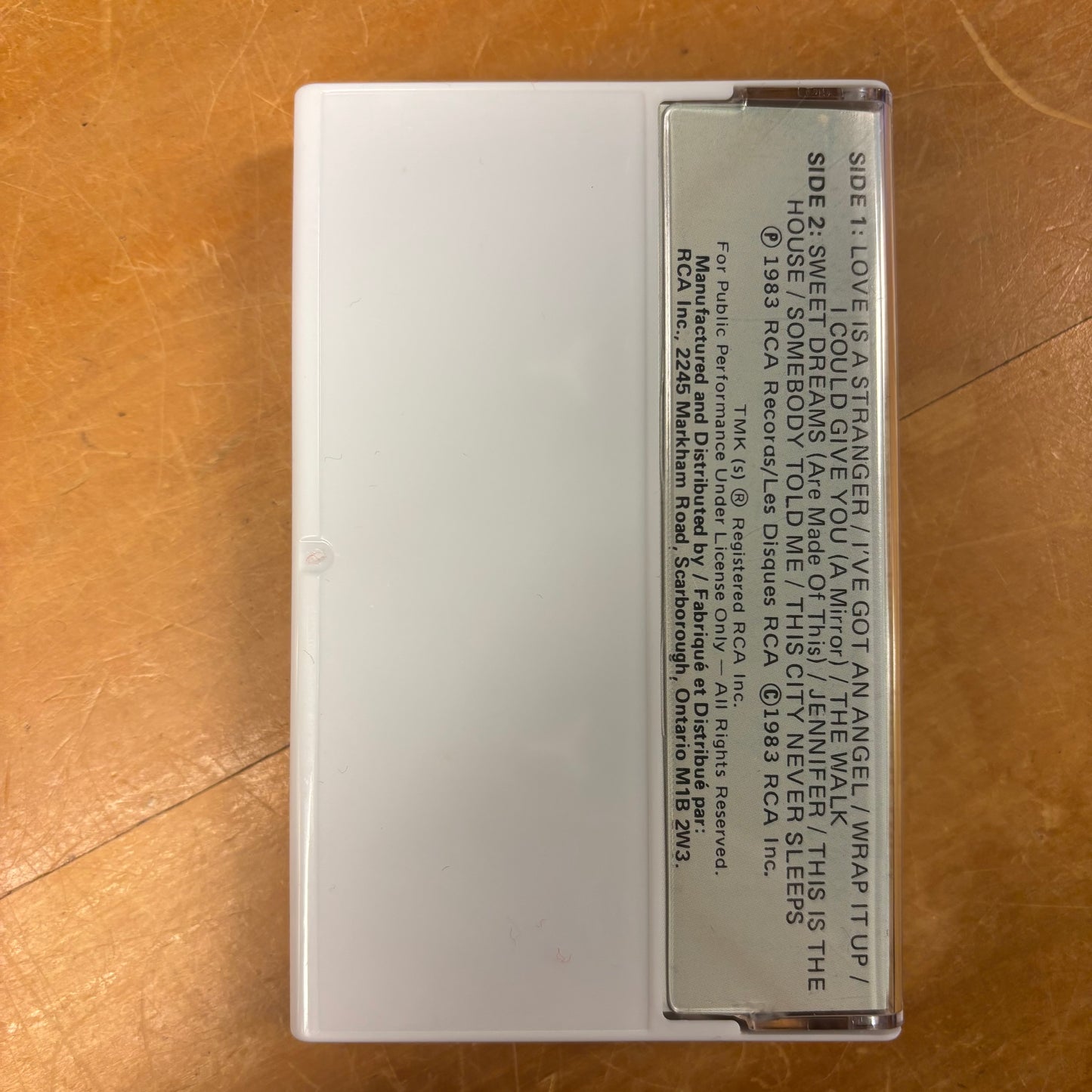 Eurythmics - Sweet Dreams (Are Made Of This) (Cassette)