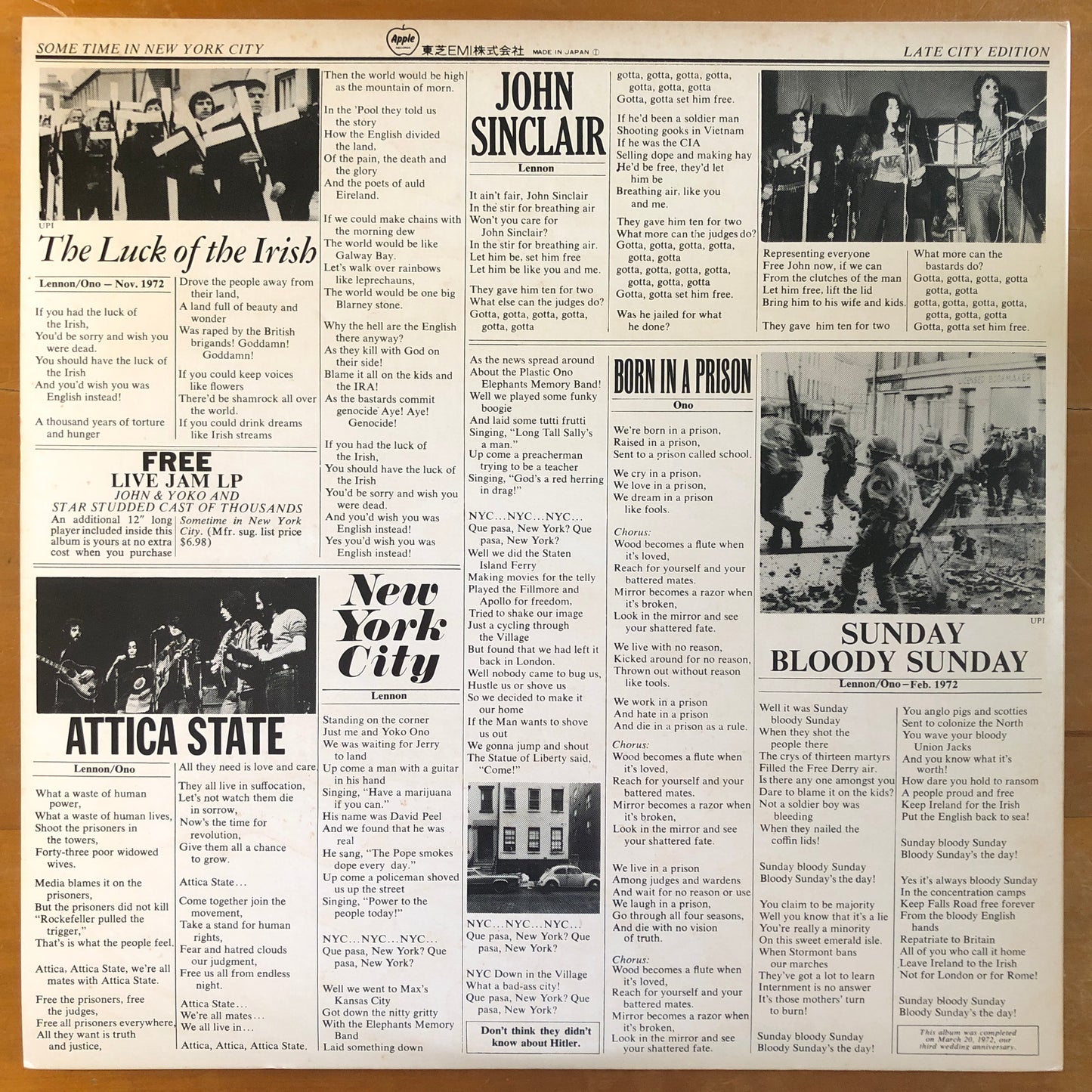 Yoko Ono & John Lennon - Some Time In New York City (2xLP)