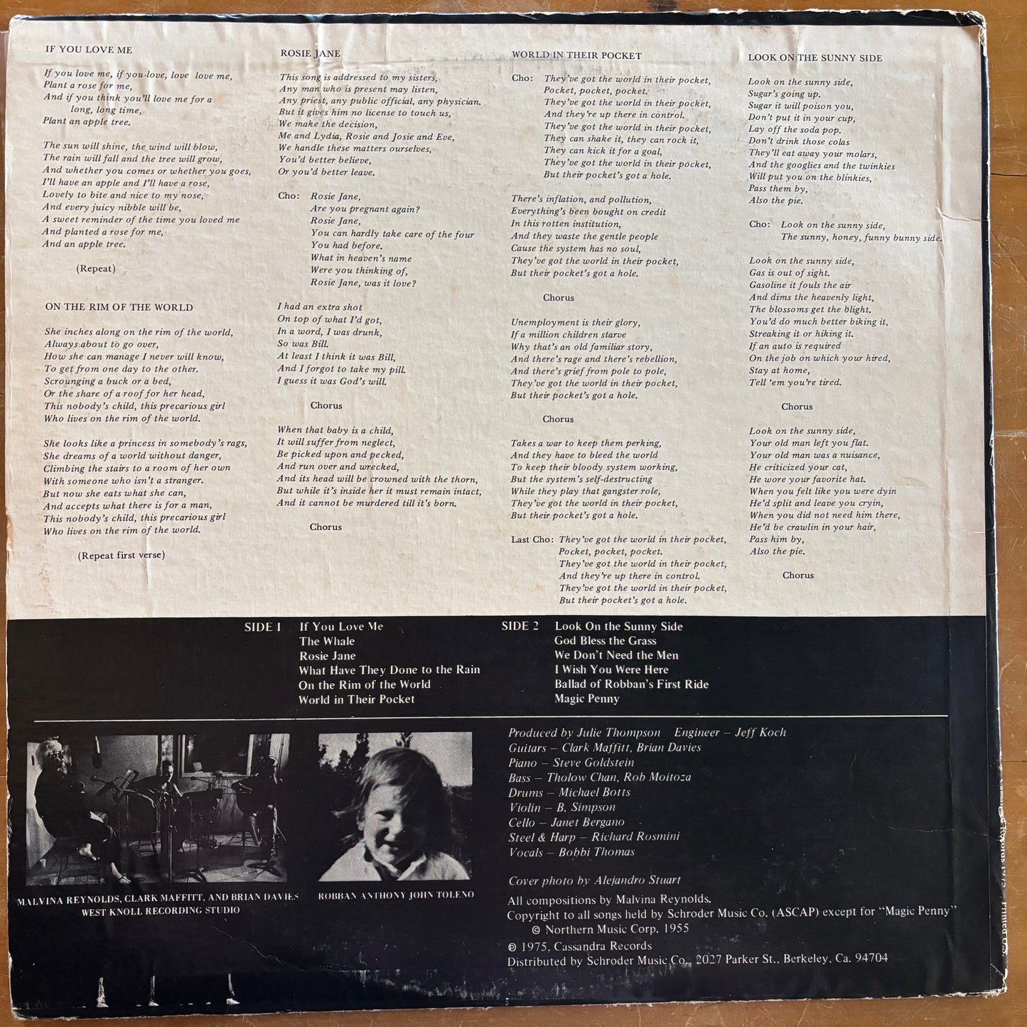 Malvina Reynolds - Held Over