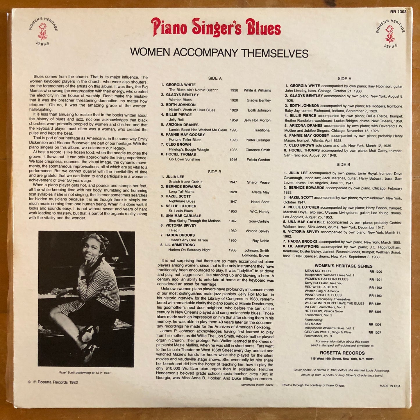 Various - Piano Singer's Blues