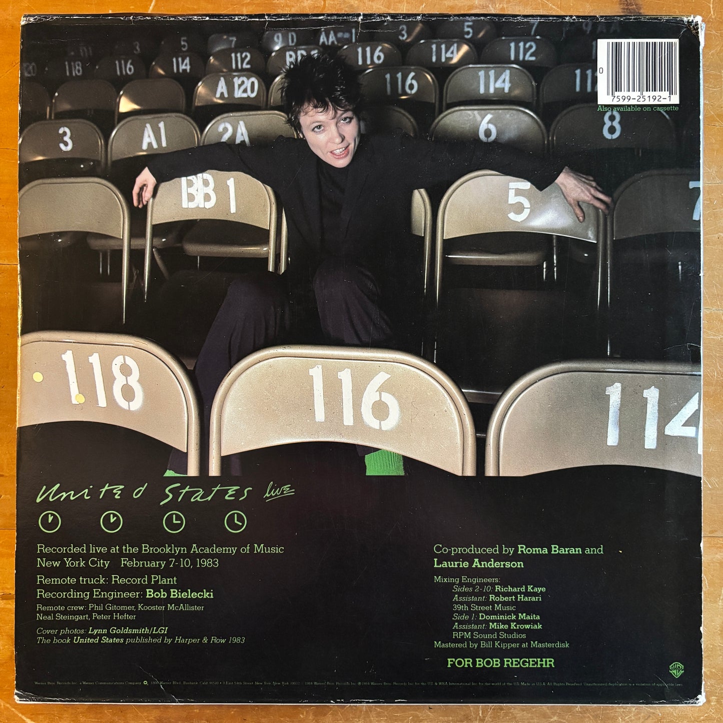 Laurie Anderson - United States: Live (5xLP)