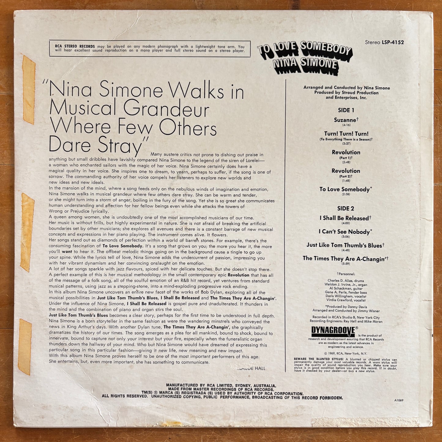 Nina Simone - To Love Somebody