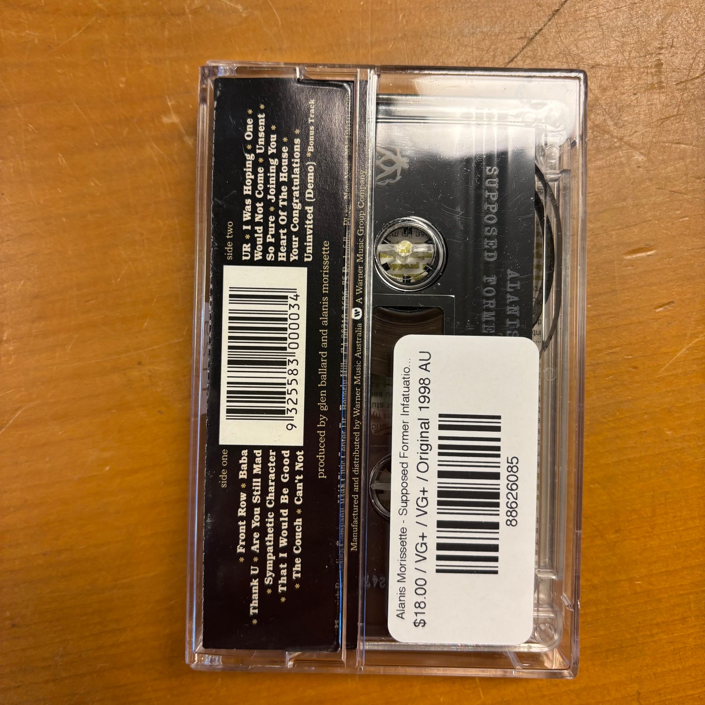 Alanis Morissette - Supposed Former Infatuation Junkie (cassette)