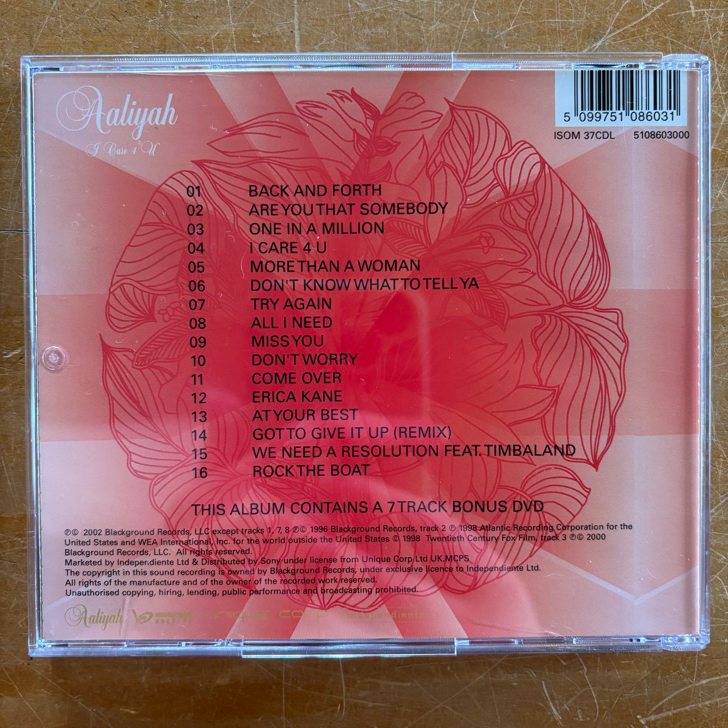 Aaliyah - I Care 4 U (deluxe CD/DVD)