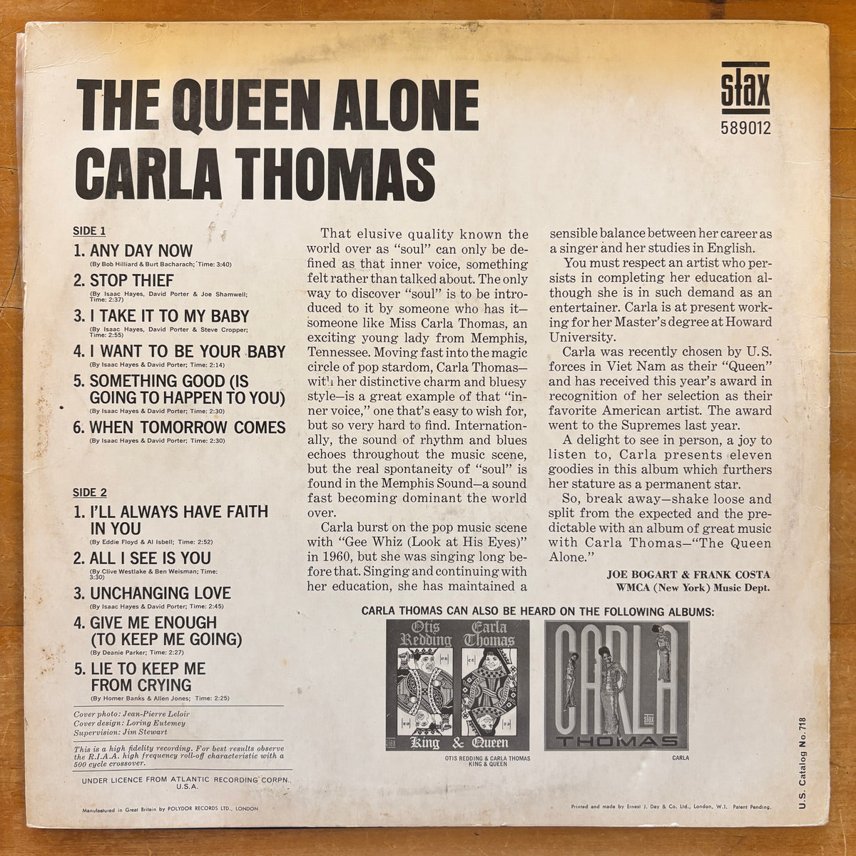 Carla Thomas - The Queen Alone