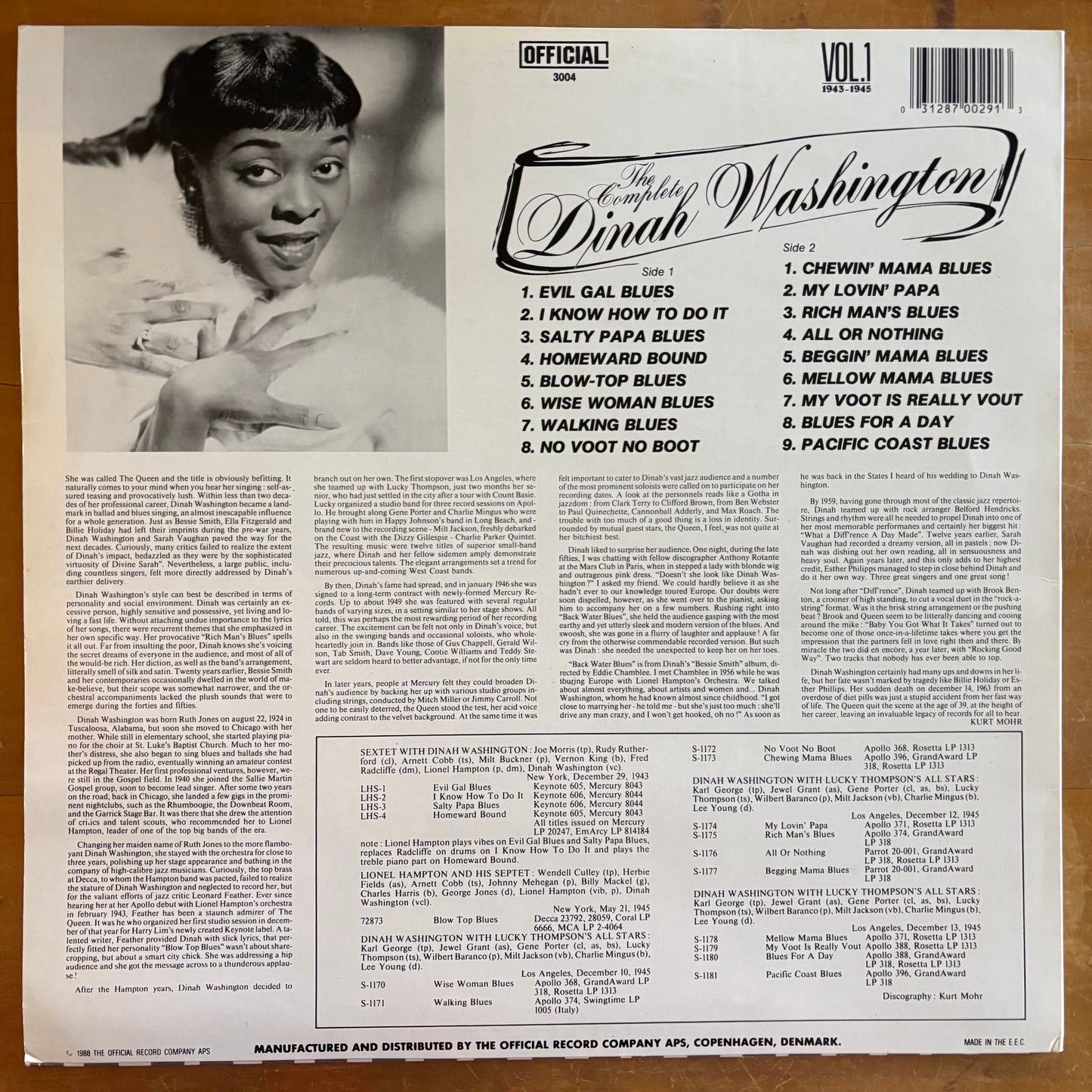 Dinah Washington - The Complete Dinah Washington Vol.1
