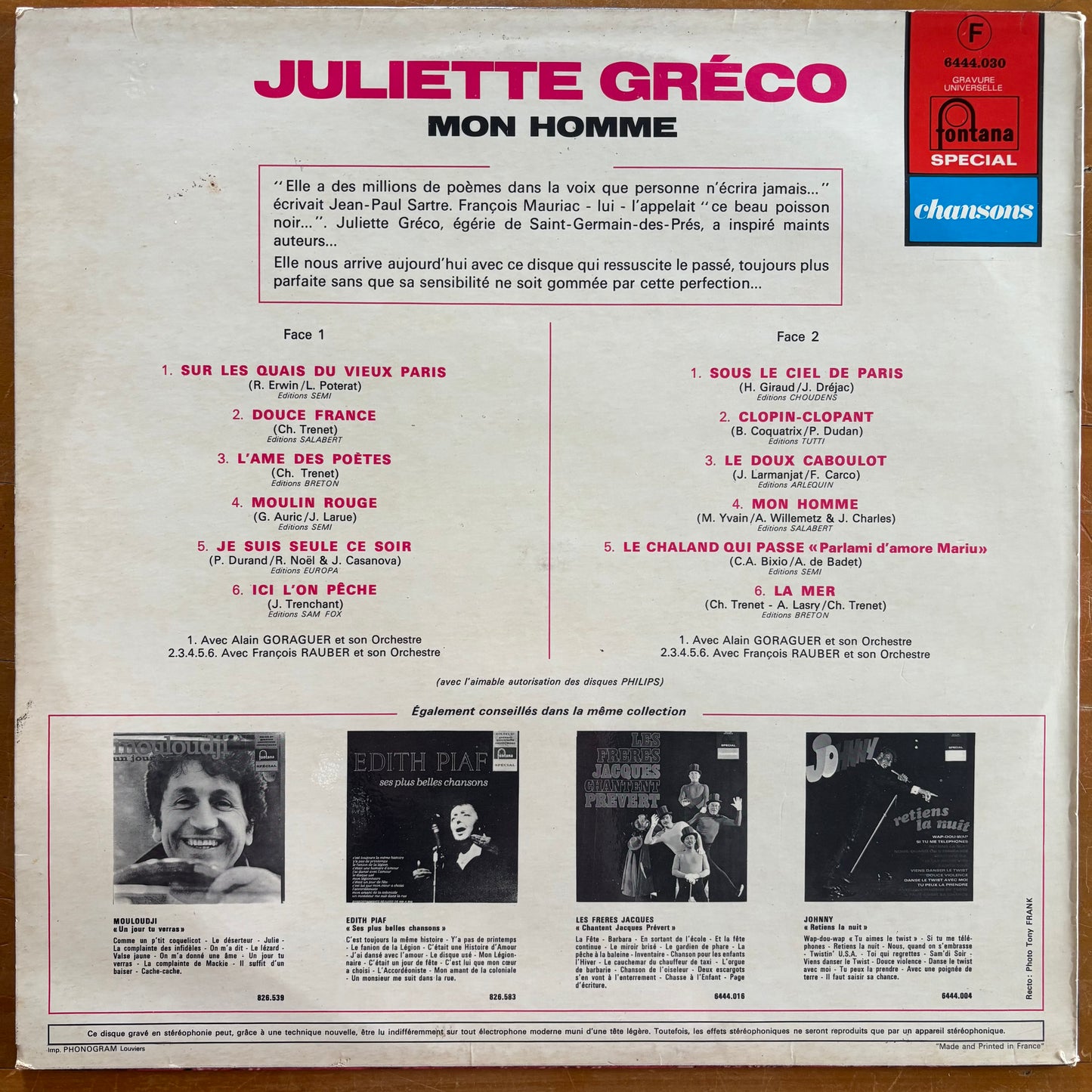 Juliette Gréco - "Mon Homme"