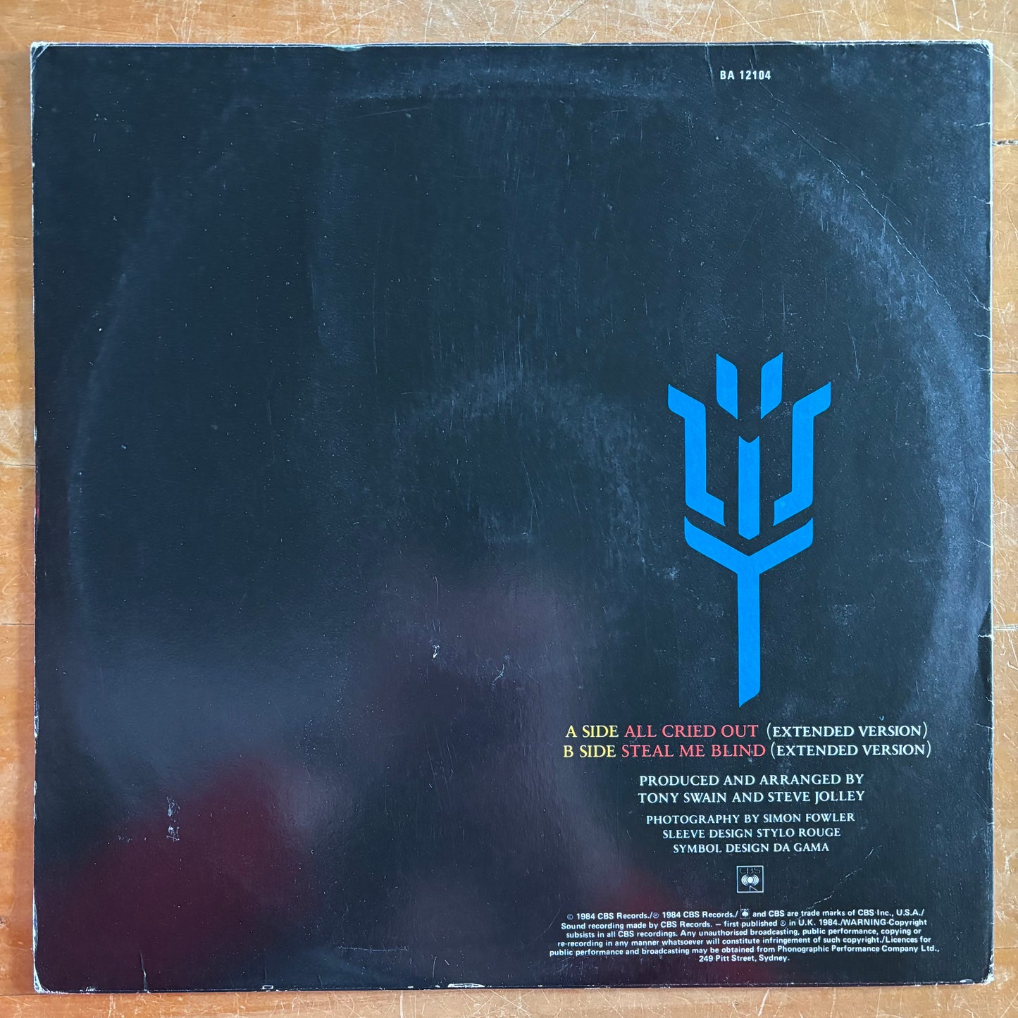 Alison Moyet - All Cried Out (12" single)