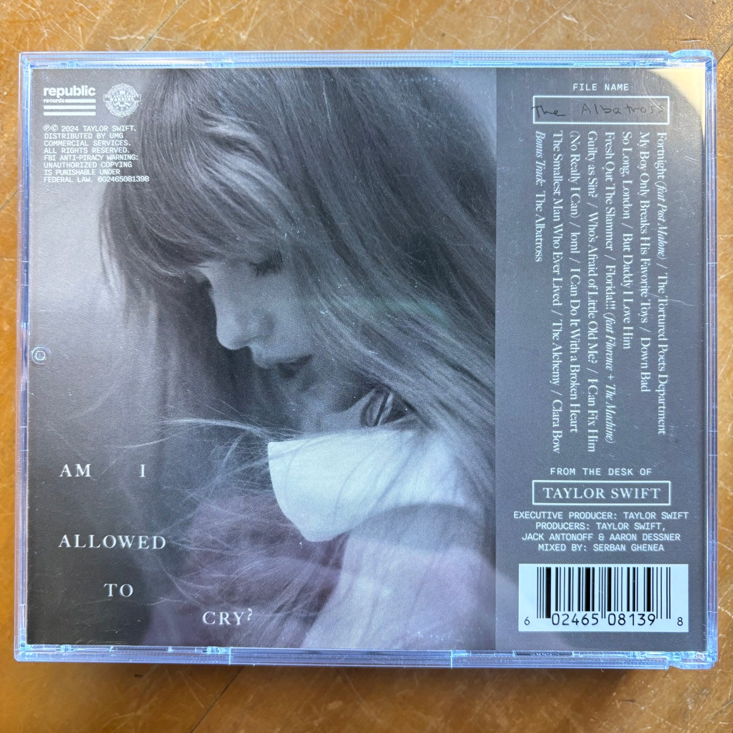 Taylor Swift - The Tortured Poets Department: Albatross (Deluxe CD)