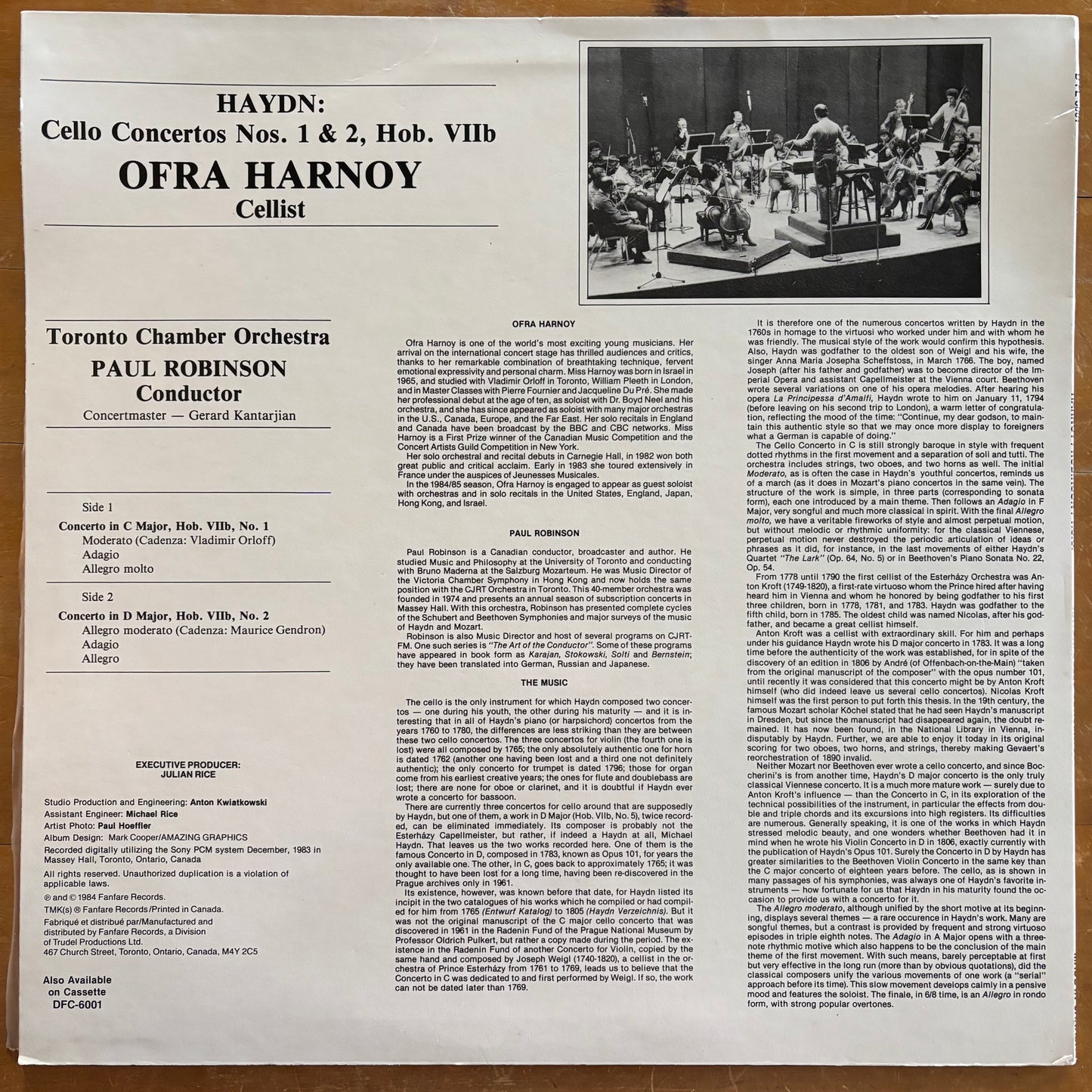 Ofra Harnoy - Haydn: The Cello Concertos