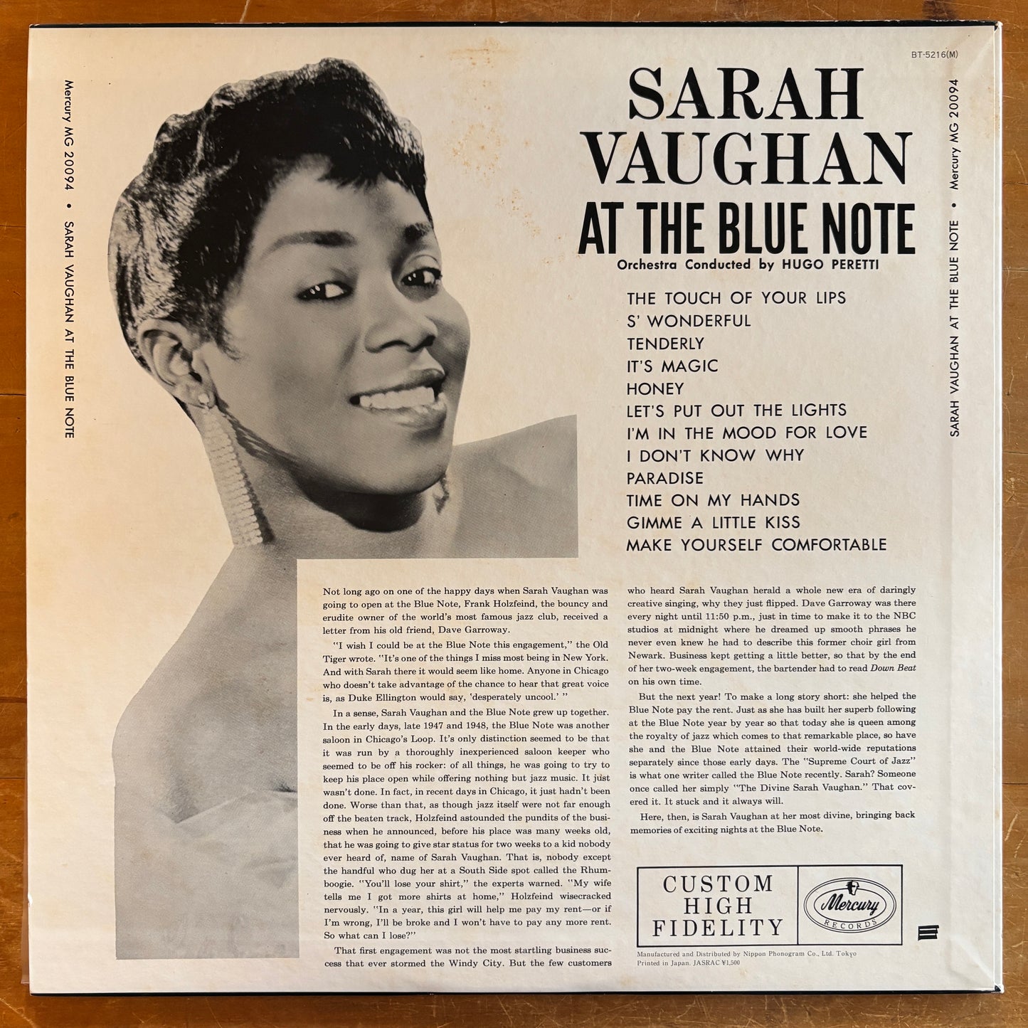 Sarah Vaughan - At The Blue Note