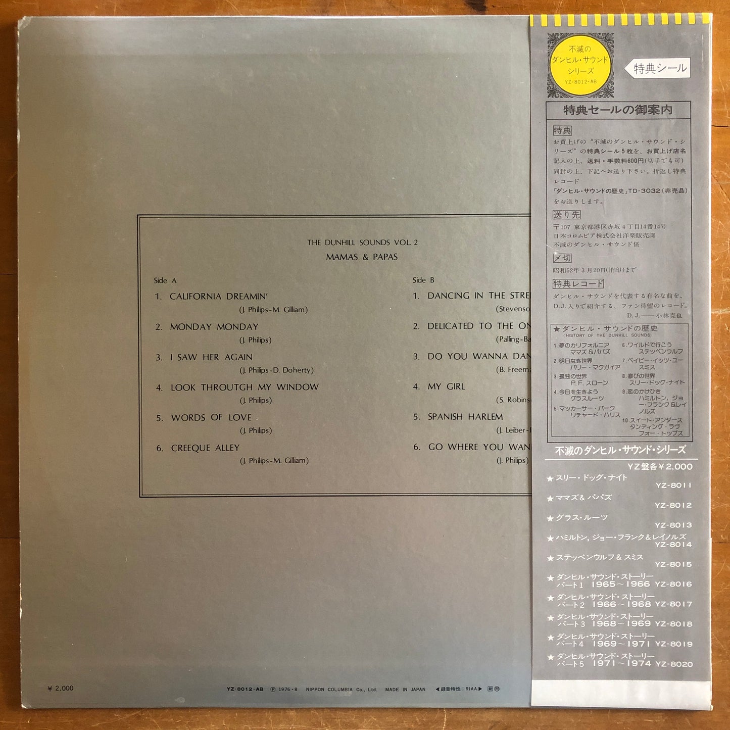 The Mama's And The Papa's - Dunhill Sounds Vol.2