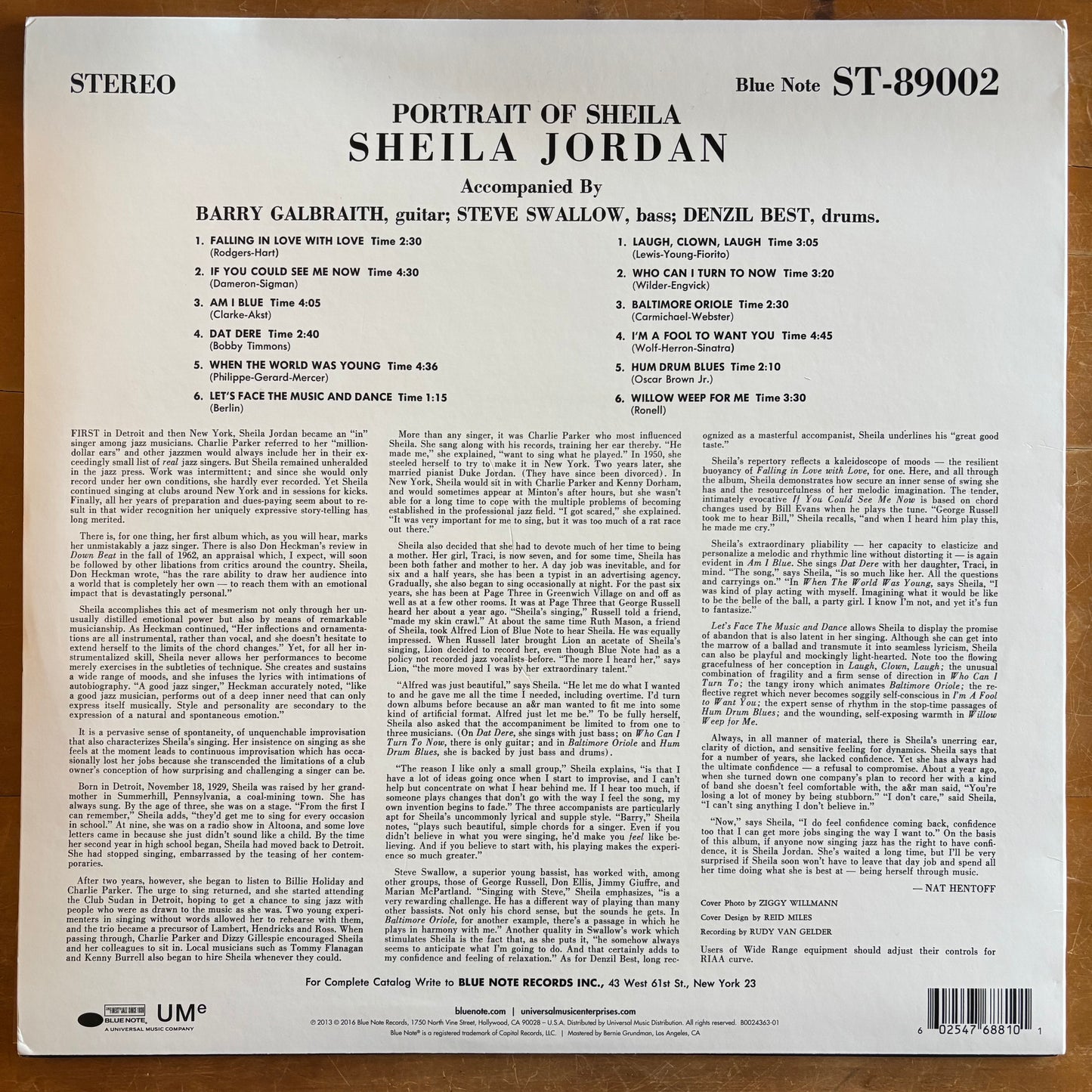 Sheila Jordan - Portrait Of Sheila