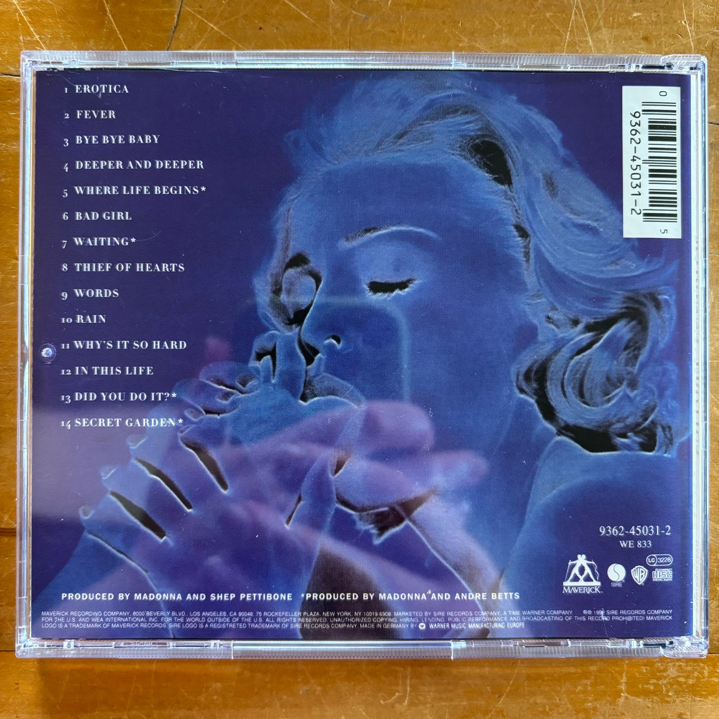 Madonna - Erotica (CD)