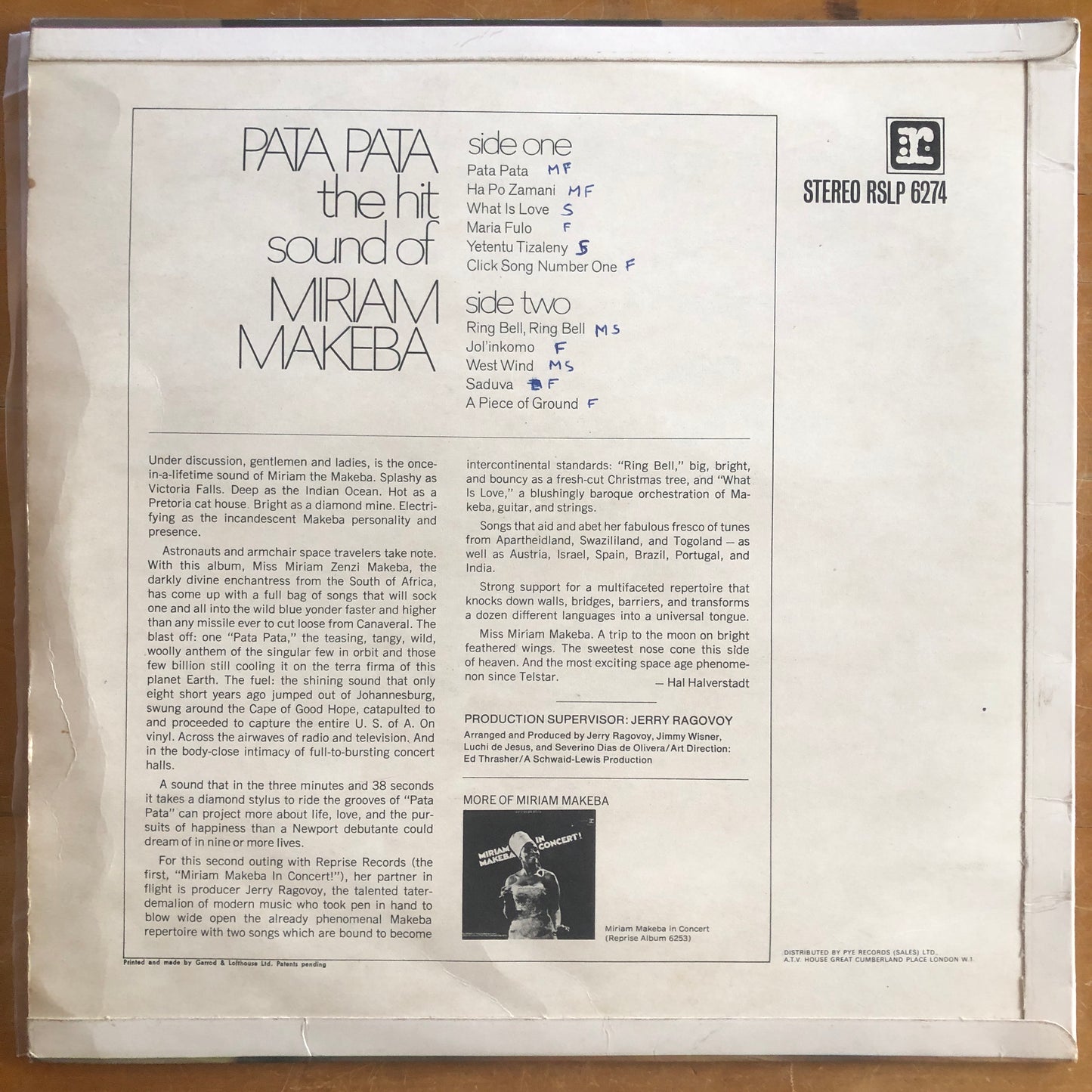 Miriam Makeba - Pata Pata