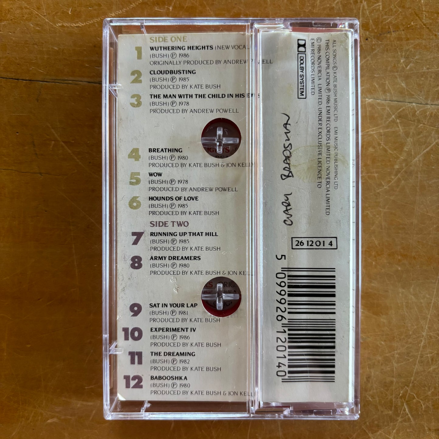 Kate Bush - The Whole Story (cassette)