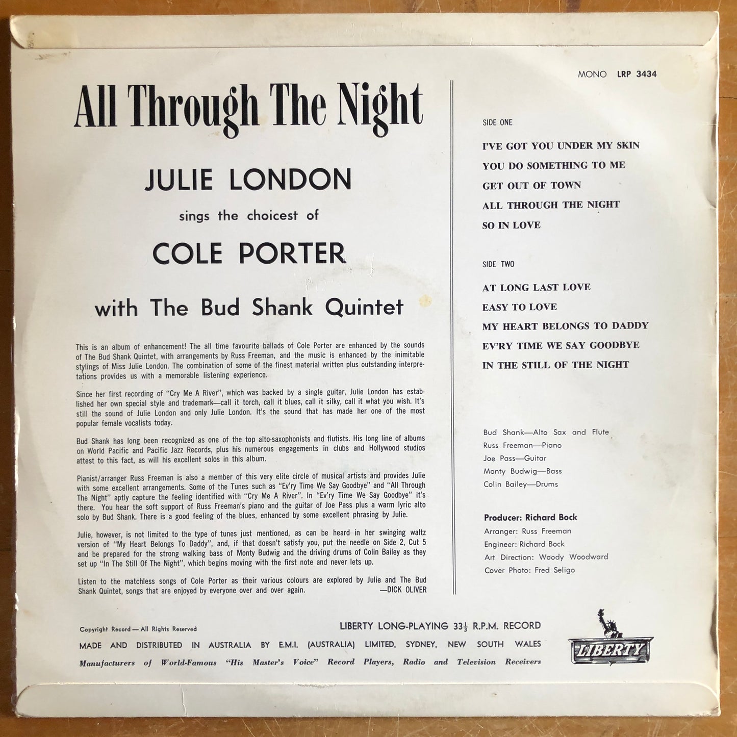 Julie London - All Through The Night