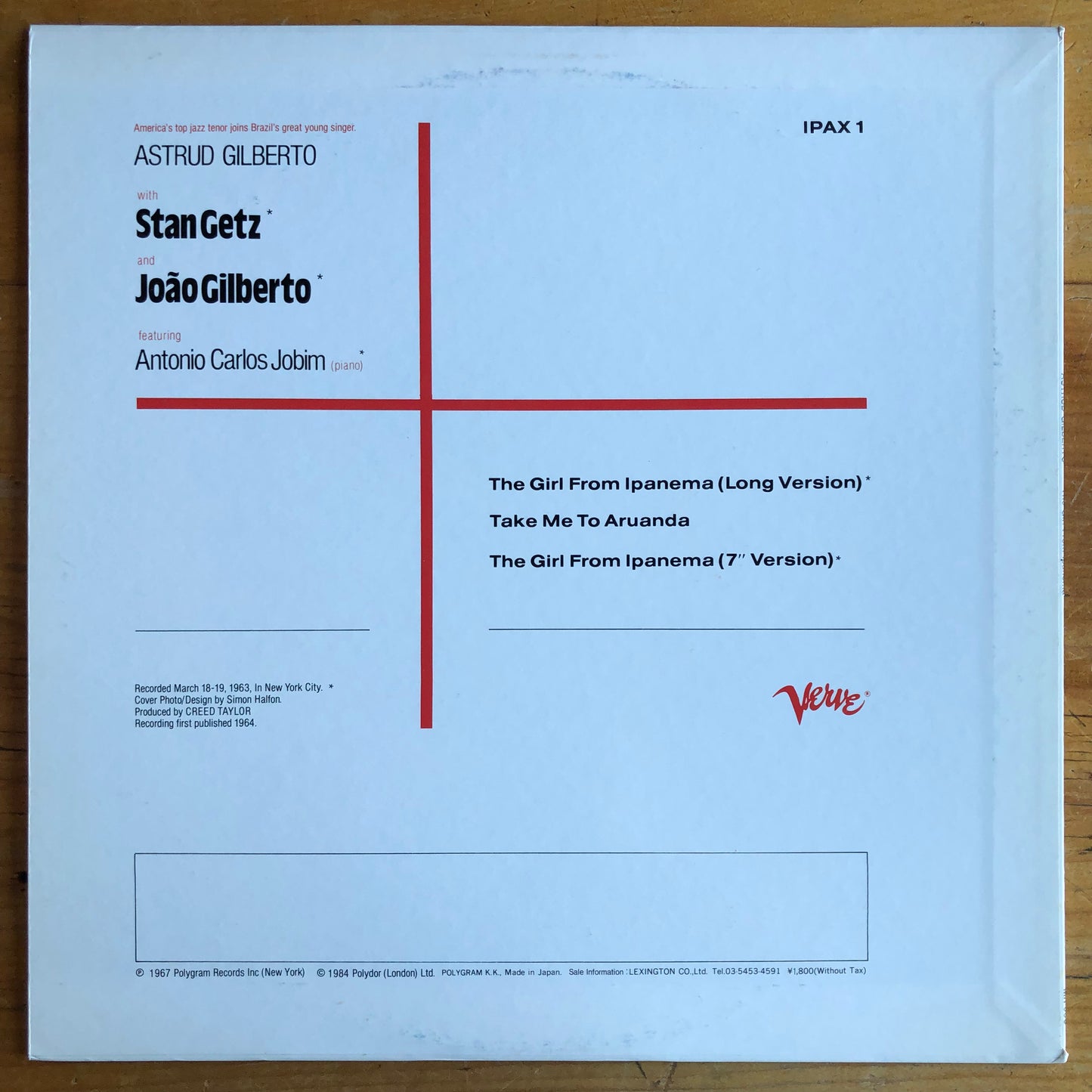 Astrud Gilberto - The Girl From Ipanema (12" single)