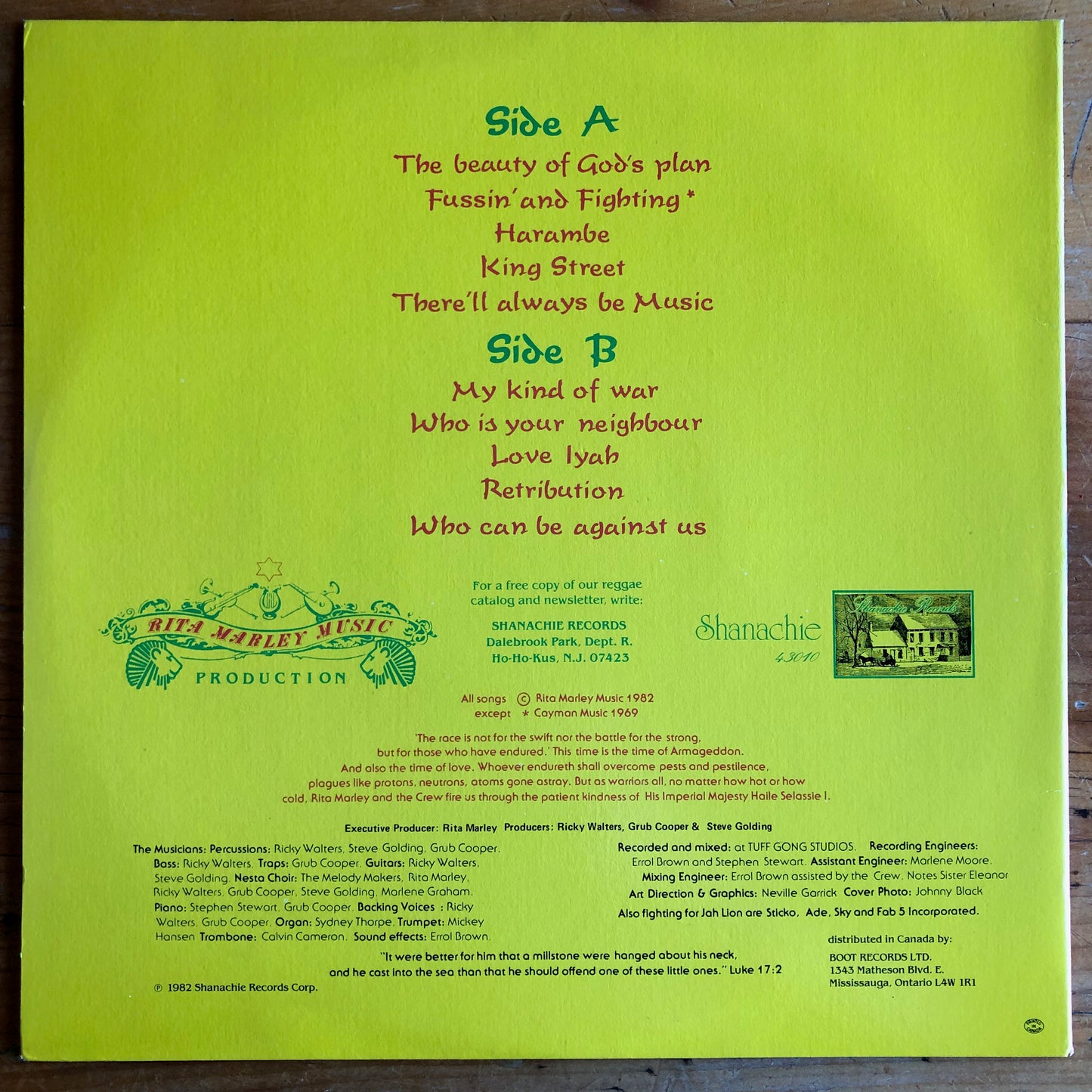 Rita Marley – Harambe (Working Together For Freedom)