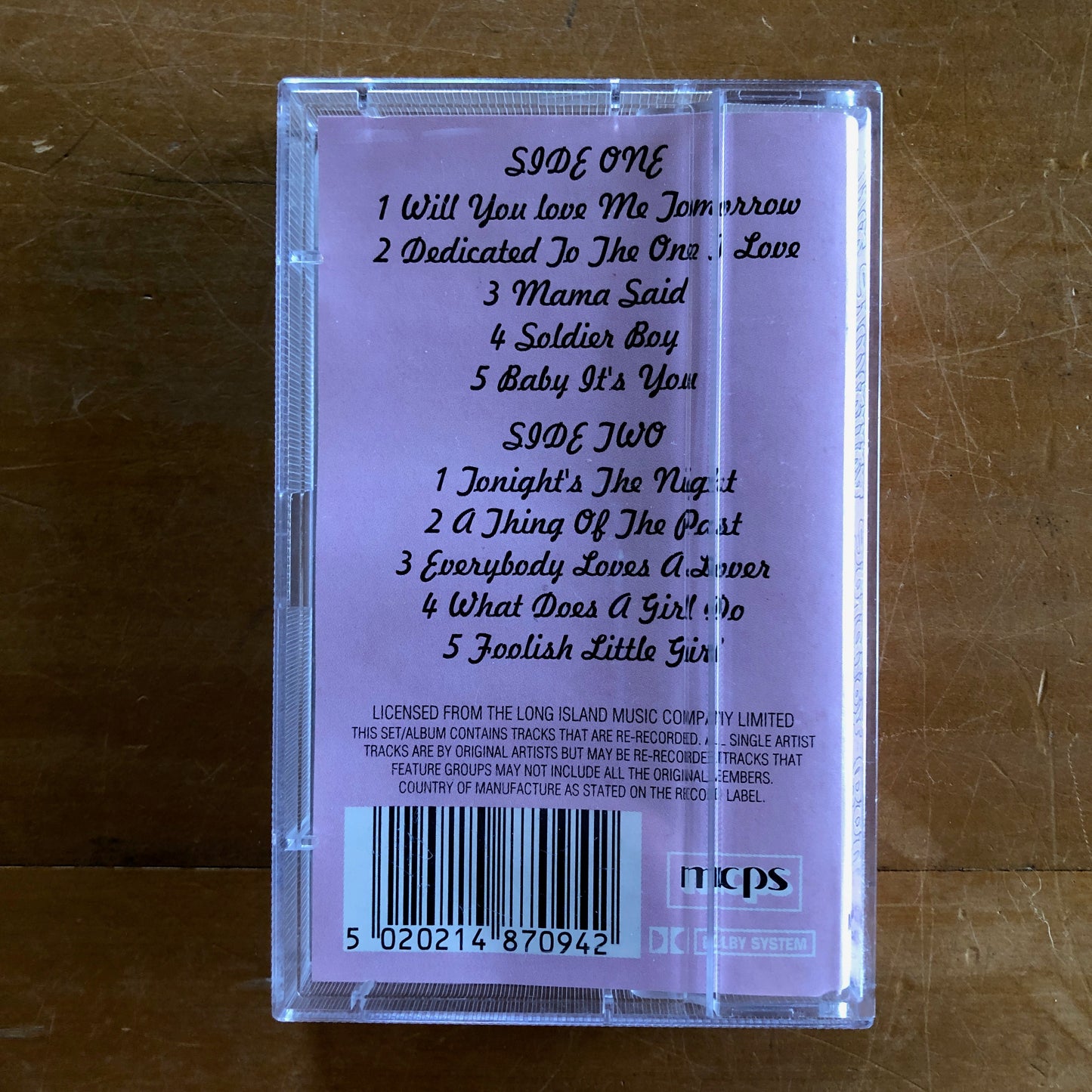 The Shirelles - Soldier Boy (cassette)