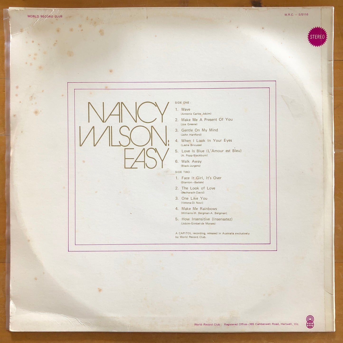 Nancy Wilson - Easy
