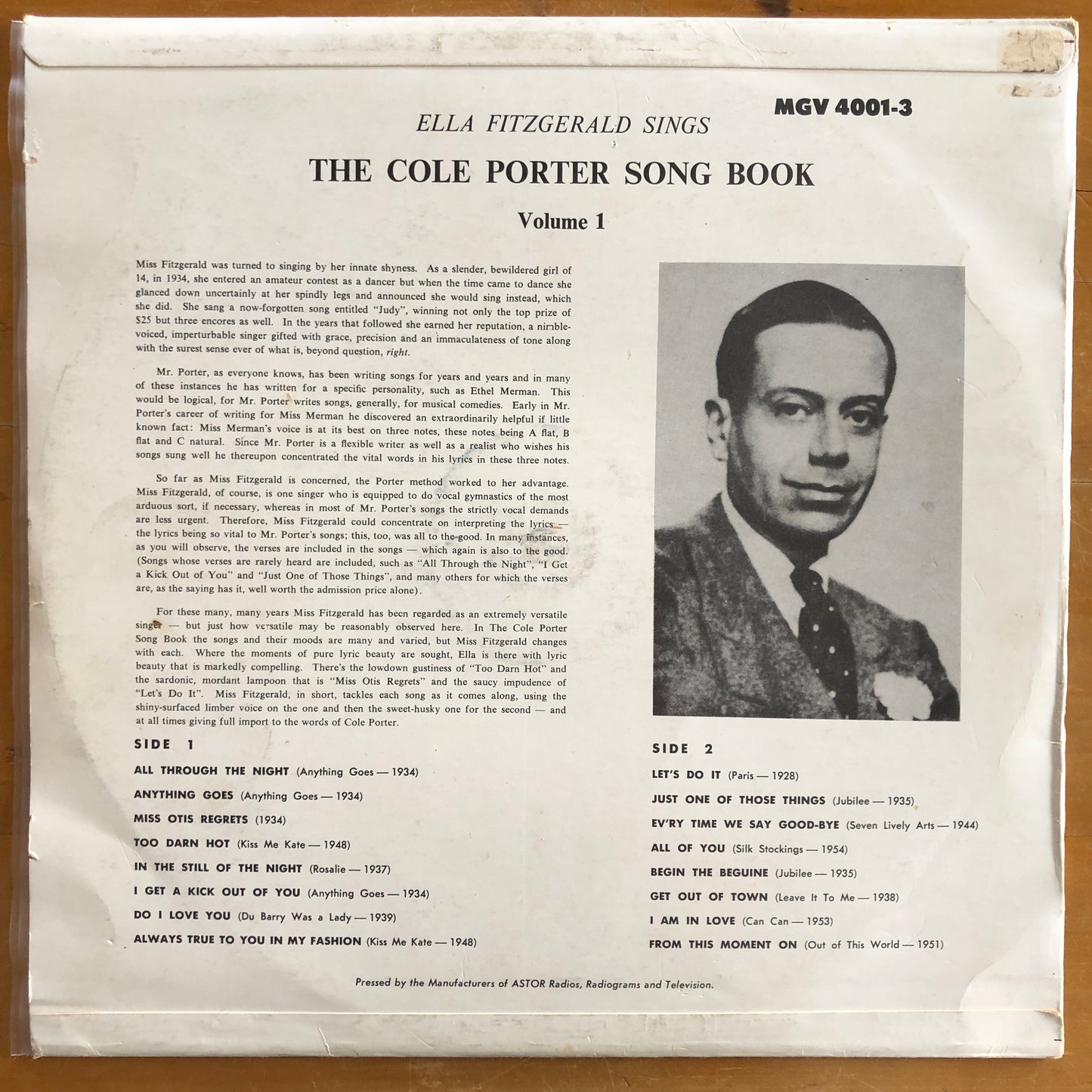 Ella Fitzgerald - Sings The Cole Porter Song Book Vol. 1