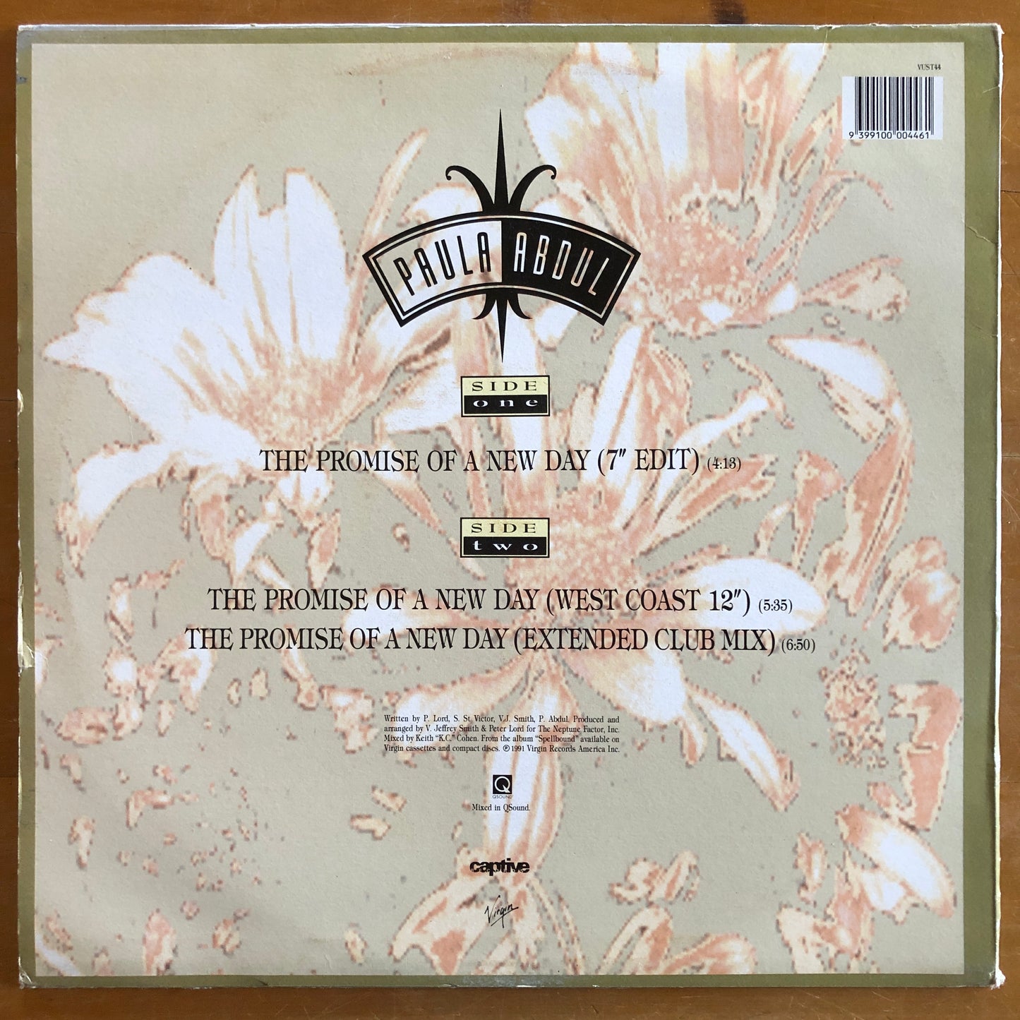 Paula Abdul - The Promise Of A New Day (12" single)