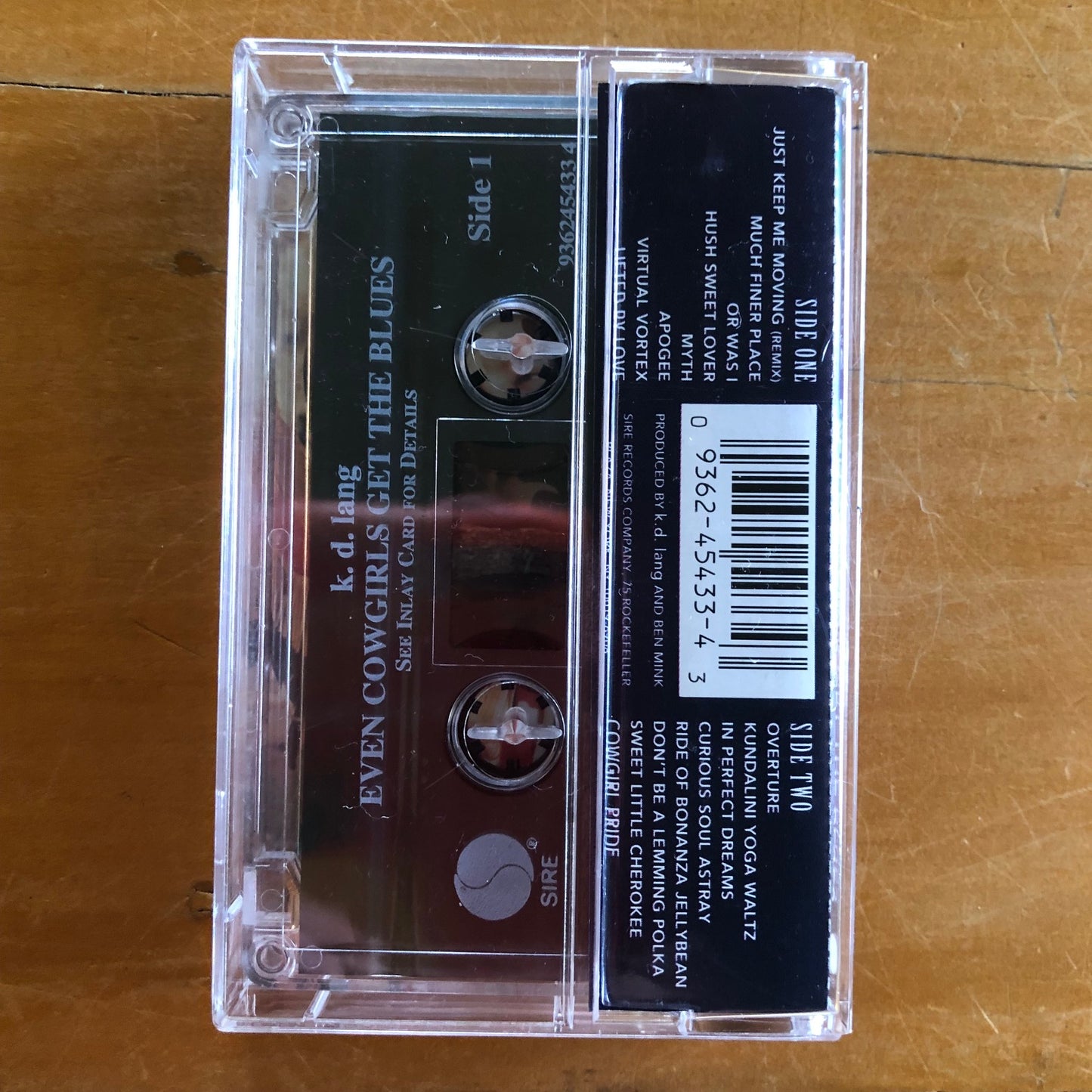 k.d.lang - Even Cowgirls Get The Blues (cassette)