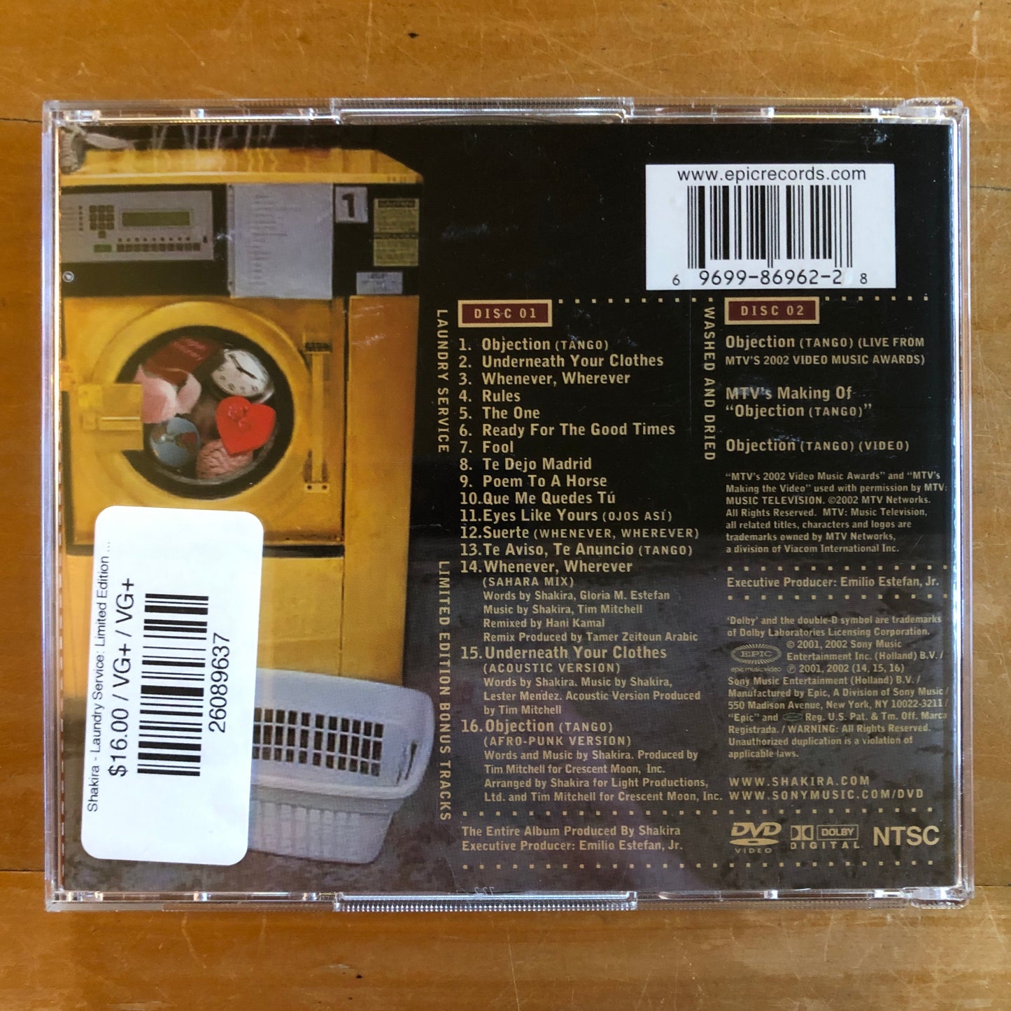 Shakira - Laundry Service: Limited Edition : Washed and Dried (2xCD)