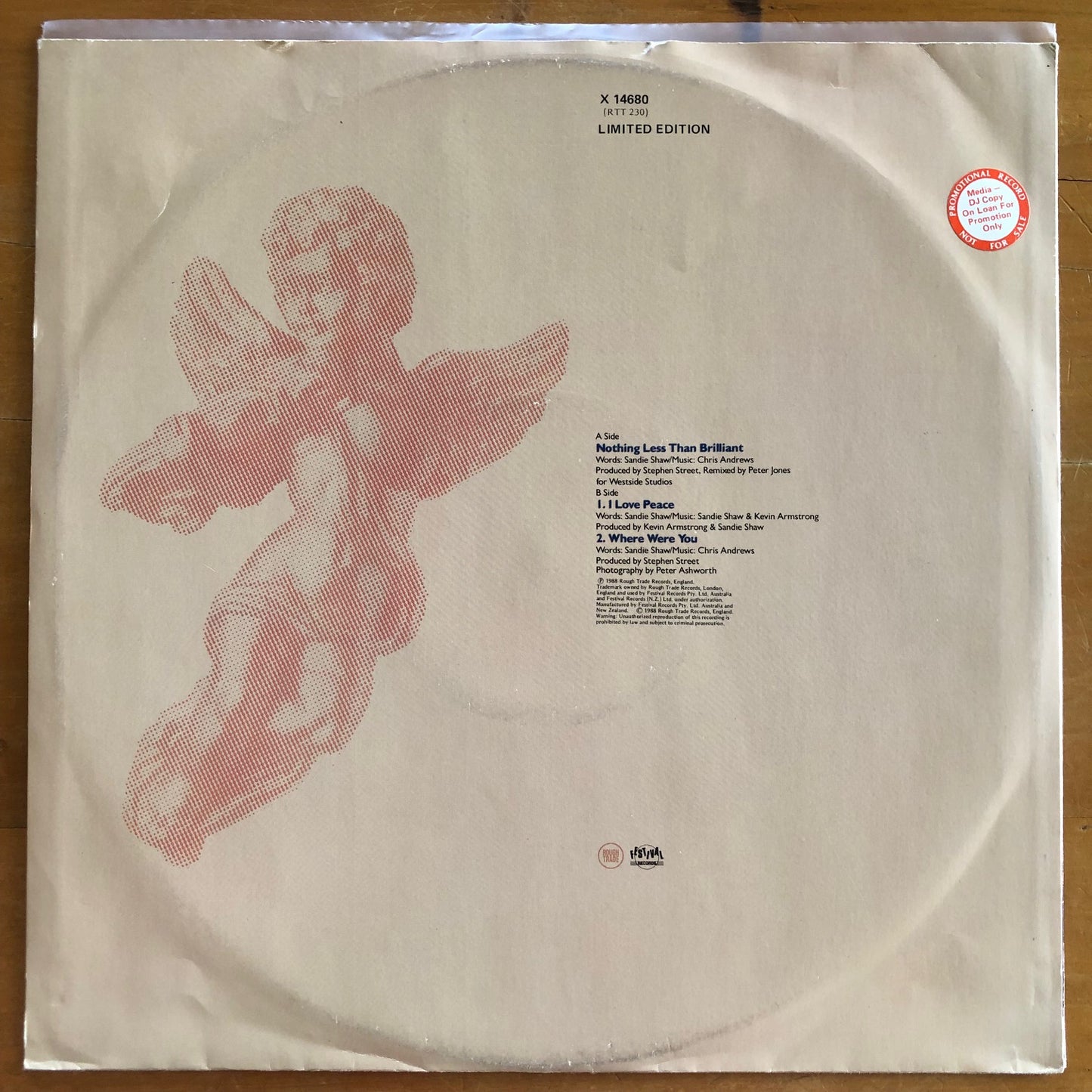 Sandie Shaw - Nothing Less Than Brilliant (12" single)