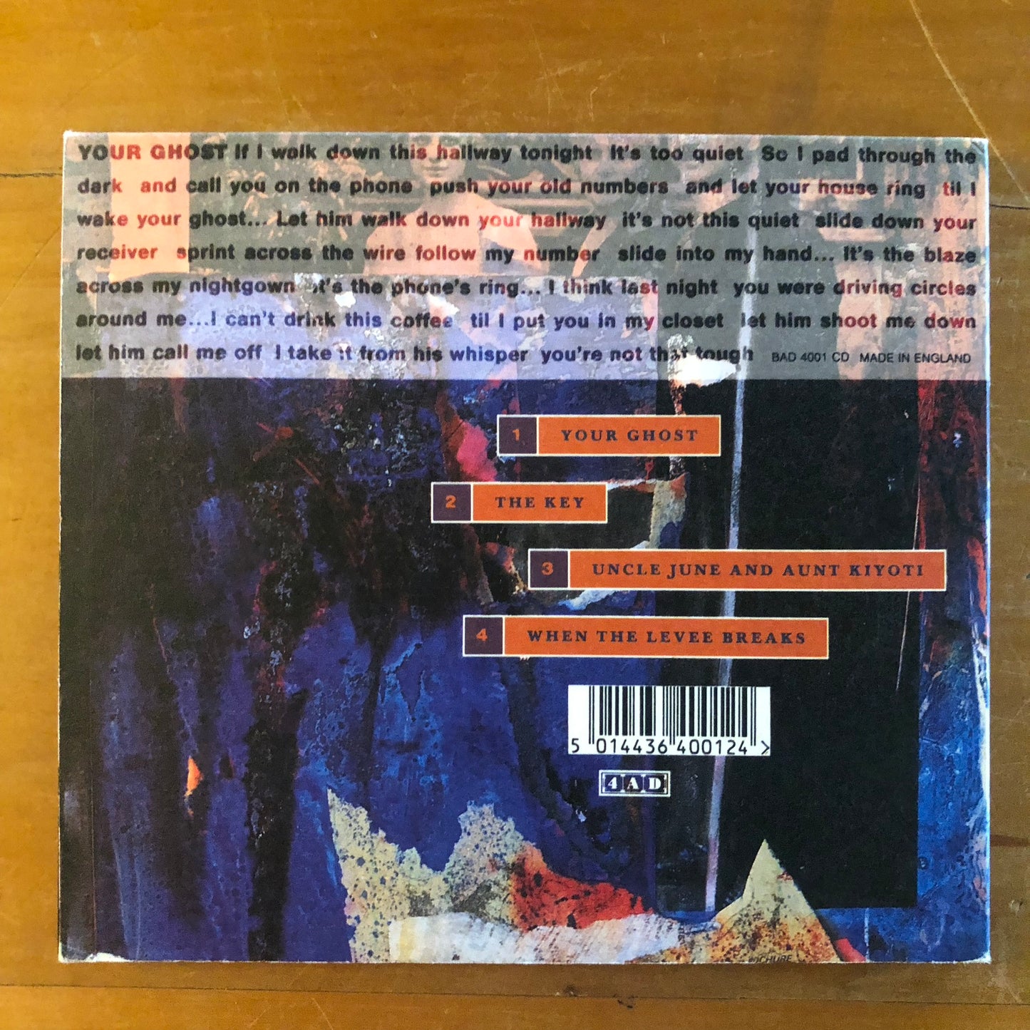 Kristin Hersh - Your Ghost (CD single)