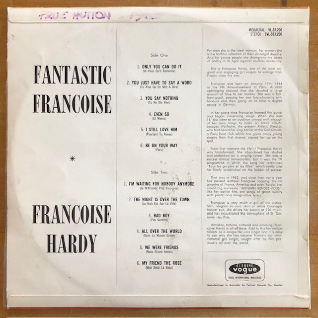 Françoise Hardy - Fantastic Françoise