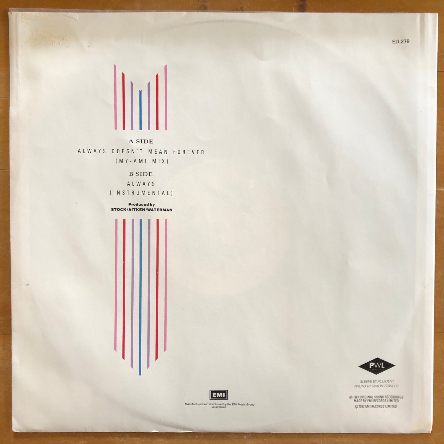 Hazel Dean - Always Doesn’t Mean Forever (12” single)