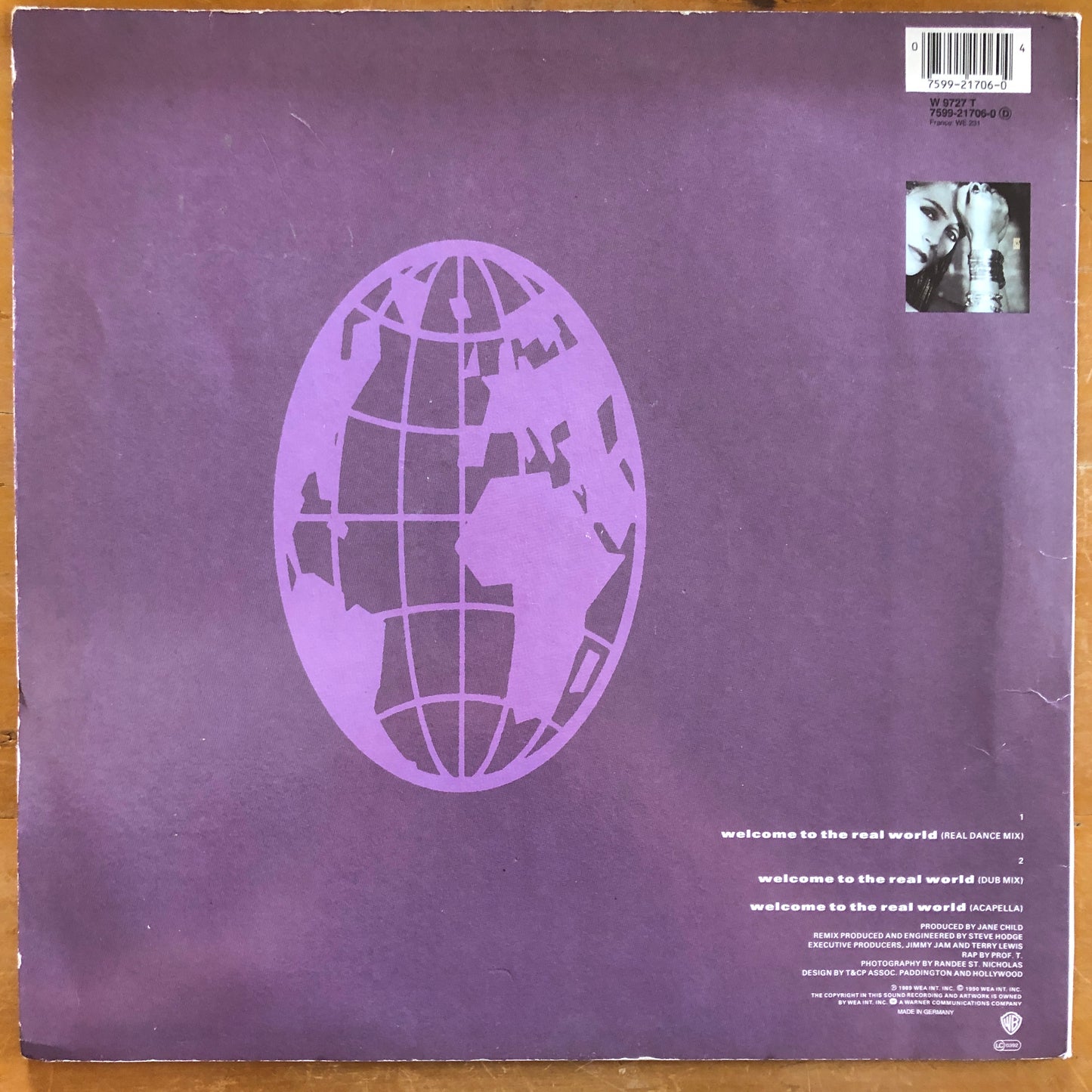 Jane Child - Welcome To The Real World (12” single)