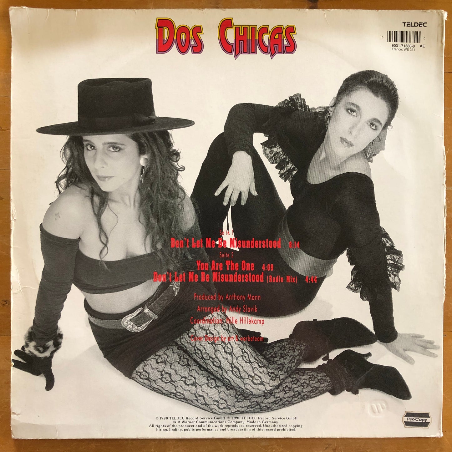 Dos Chicas - Don’t Let Me Be Misunderstood (12” single)