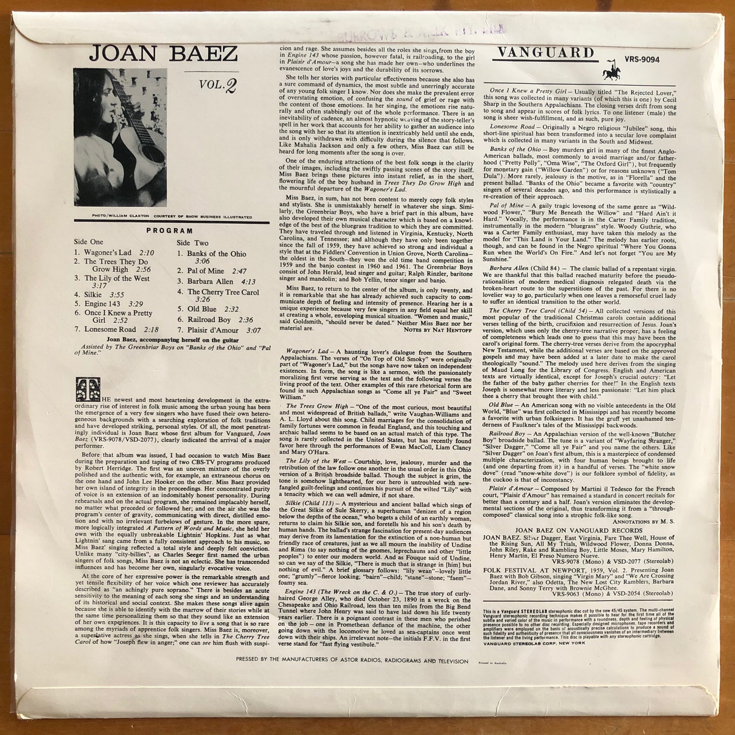 Joan Baez - Joan Baez, Vol.2