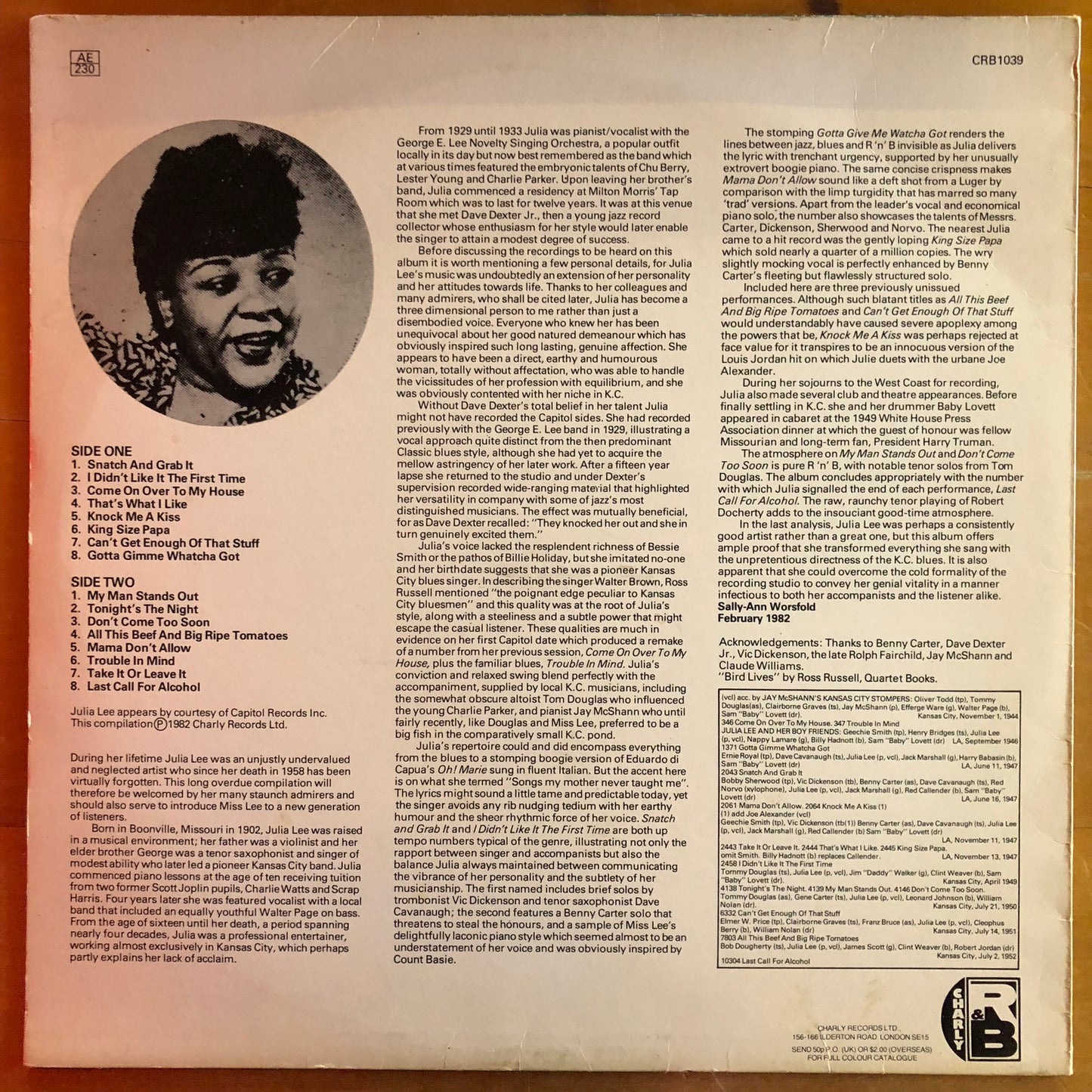 Julia Lee - Tonight's The Night