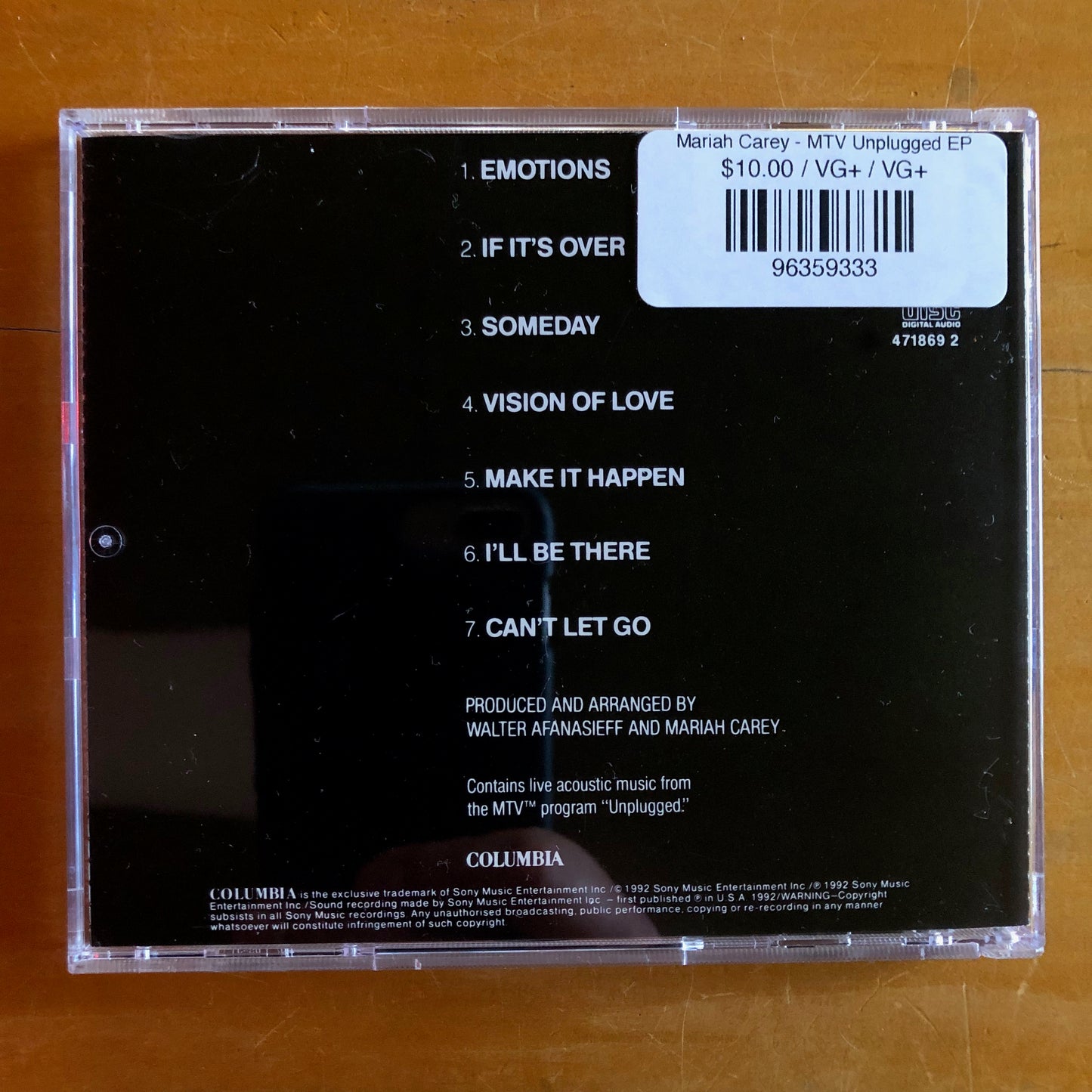 Mariah Carey - MTV Unplugged EP