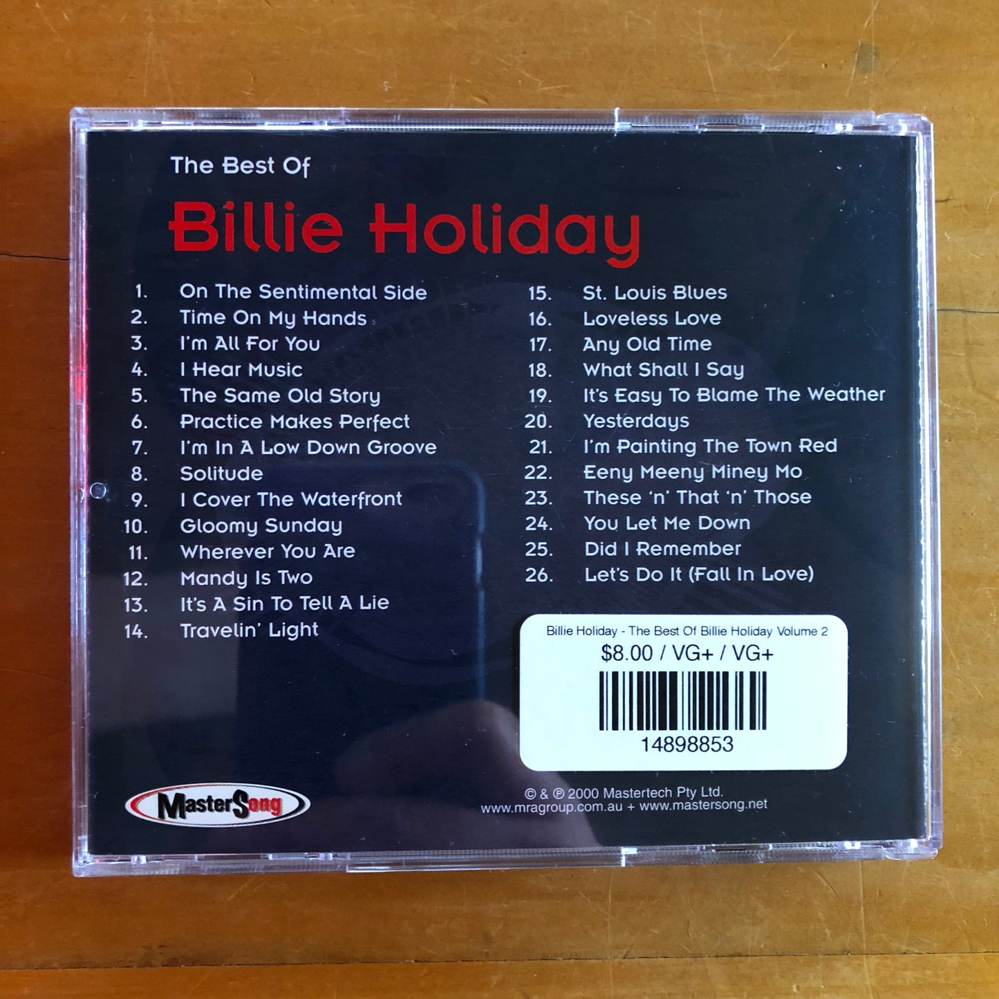 Billie Holiday - The Best Of Billie Holiday Volume 2