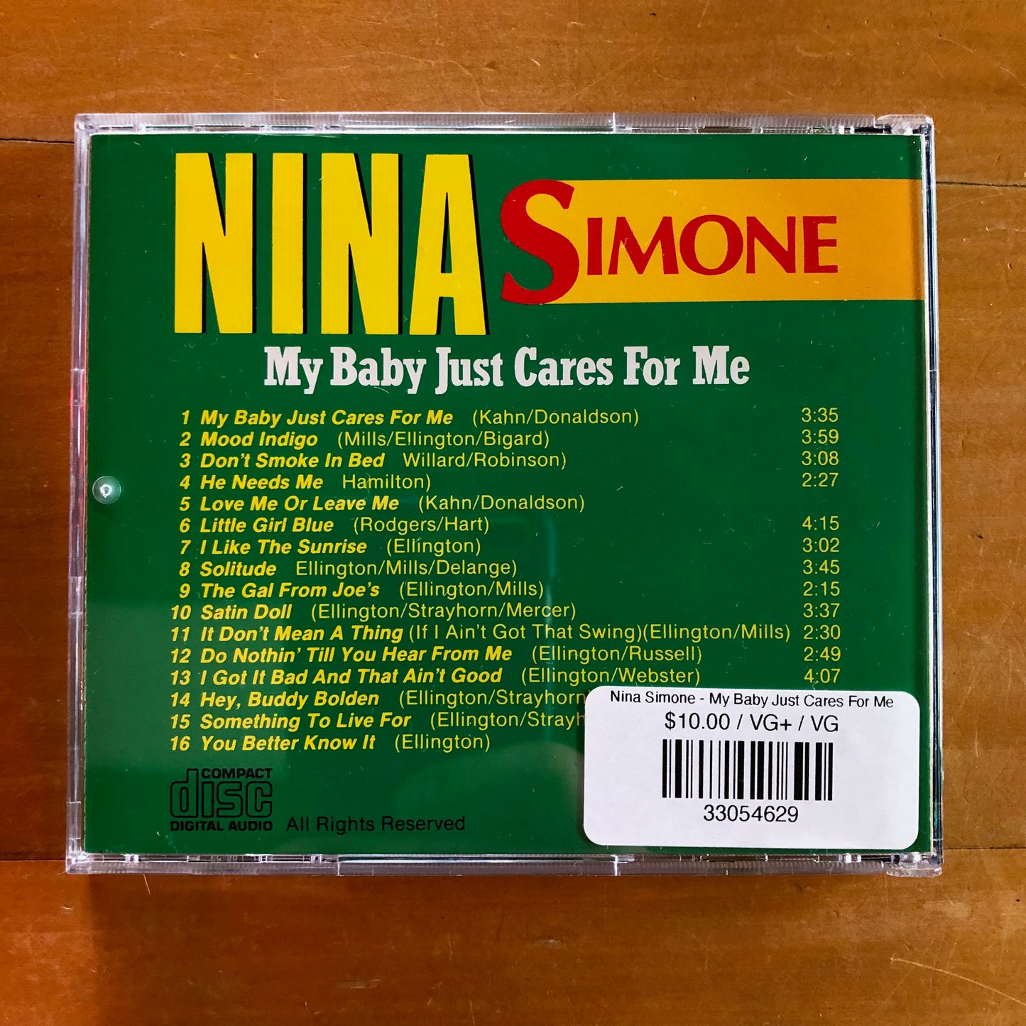 Nina Simone - My Baby Just Cares For Me