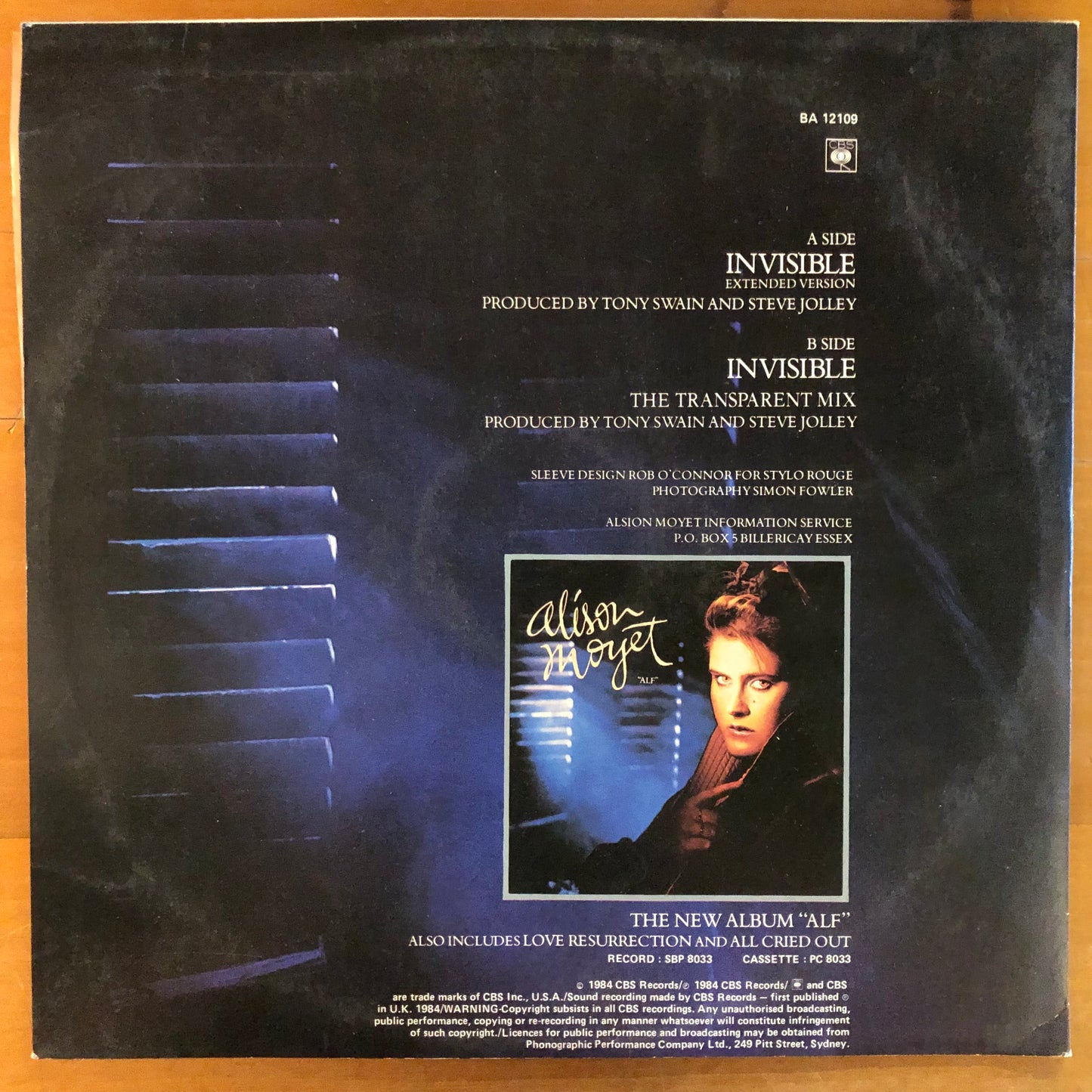 Alison Moyet - Invisible: Extended Version (12" EP)