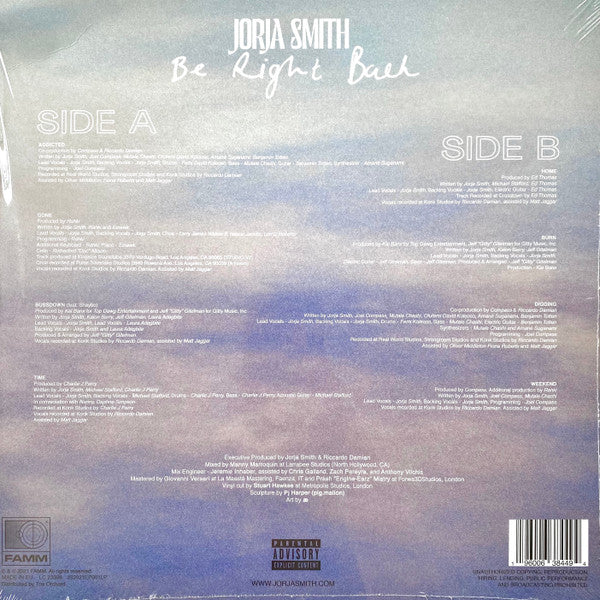 Jorja Smith - Be Right Back 12"