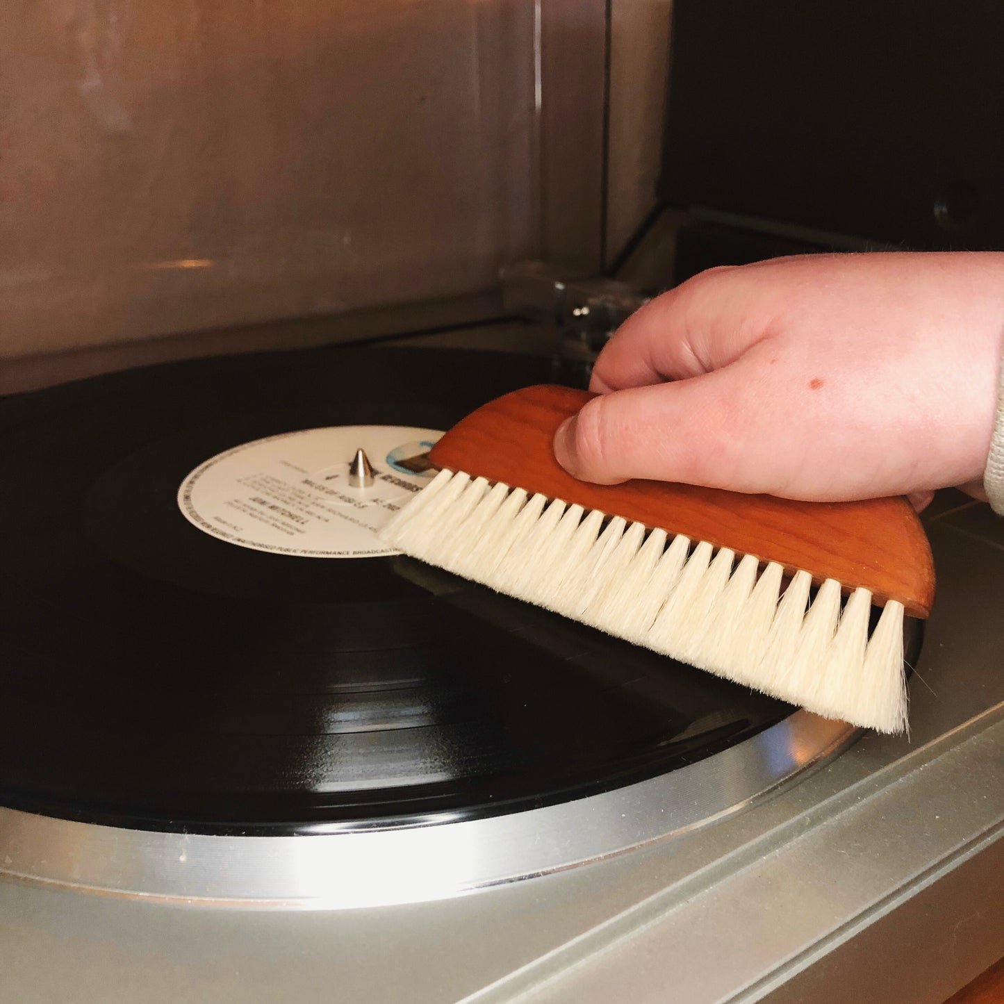 Goat Hair Record Cleaning Brush