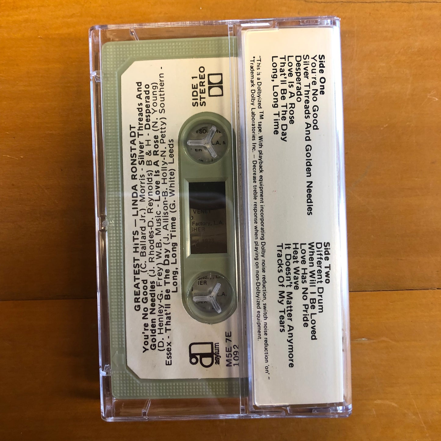 Linda Ronstadt - Linda Ronstadt's Greatest Hits (cassette)