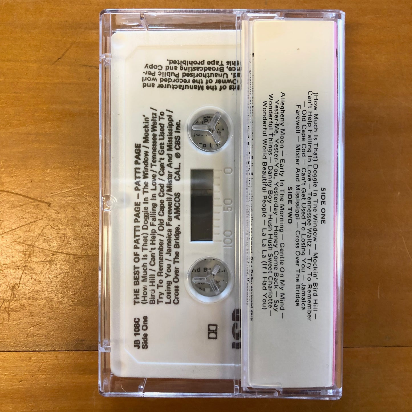 Patti Page - The Best Of Patti Page (cassette)