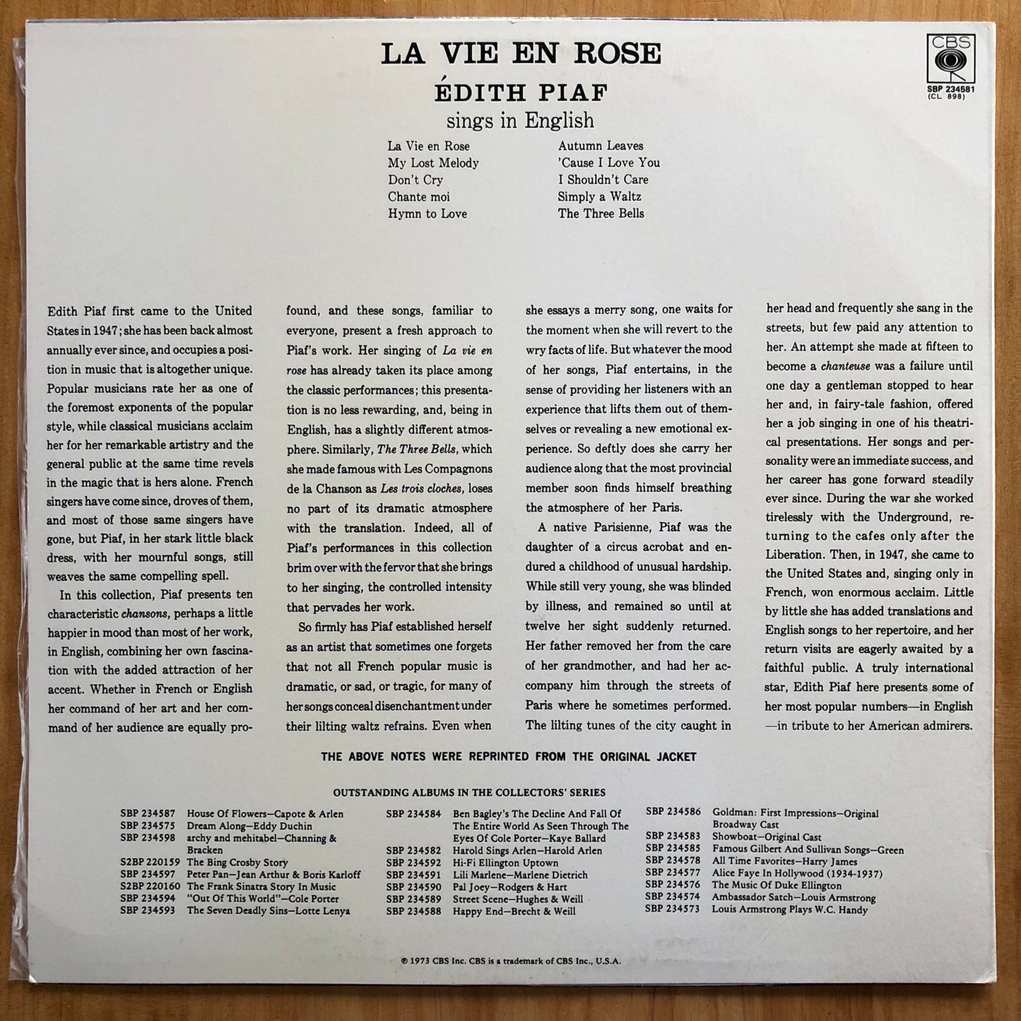 Edith Piaf - La Vie En Rose